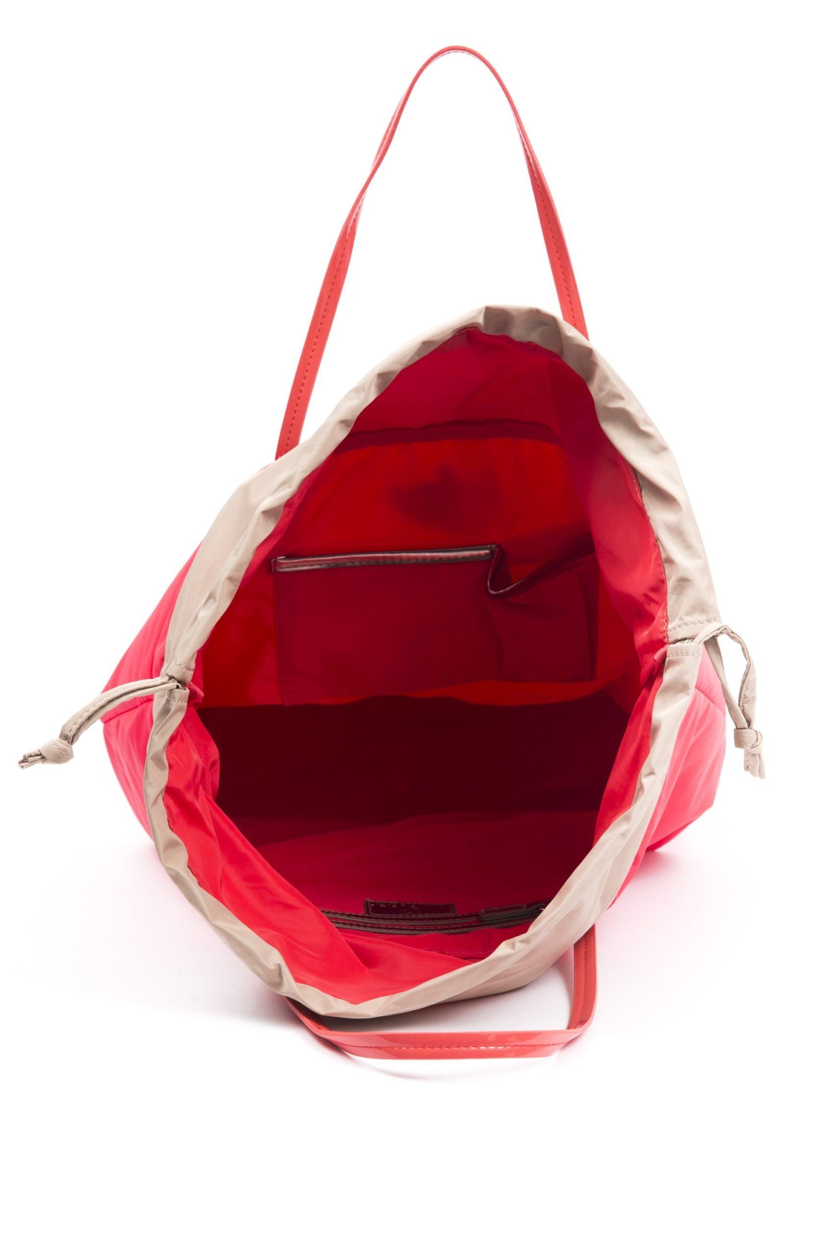 Red Polyester Women Handbag - ventzia