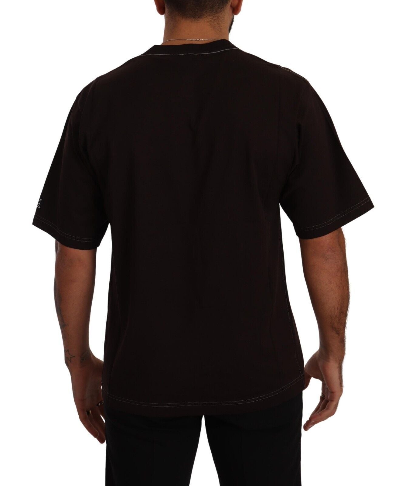 Elegant Burgundy L'Amore Crew Neck Tee - ventzia
