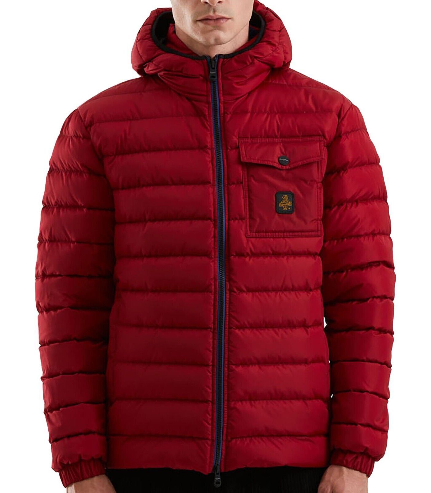 Red Nylon Men Jacket - ventzia