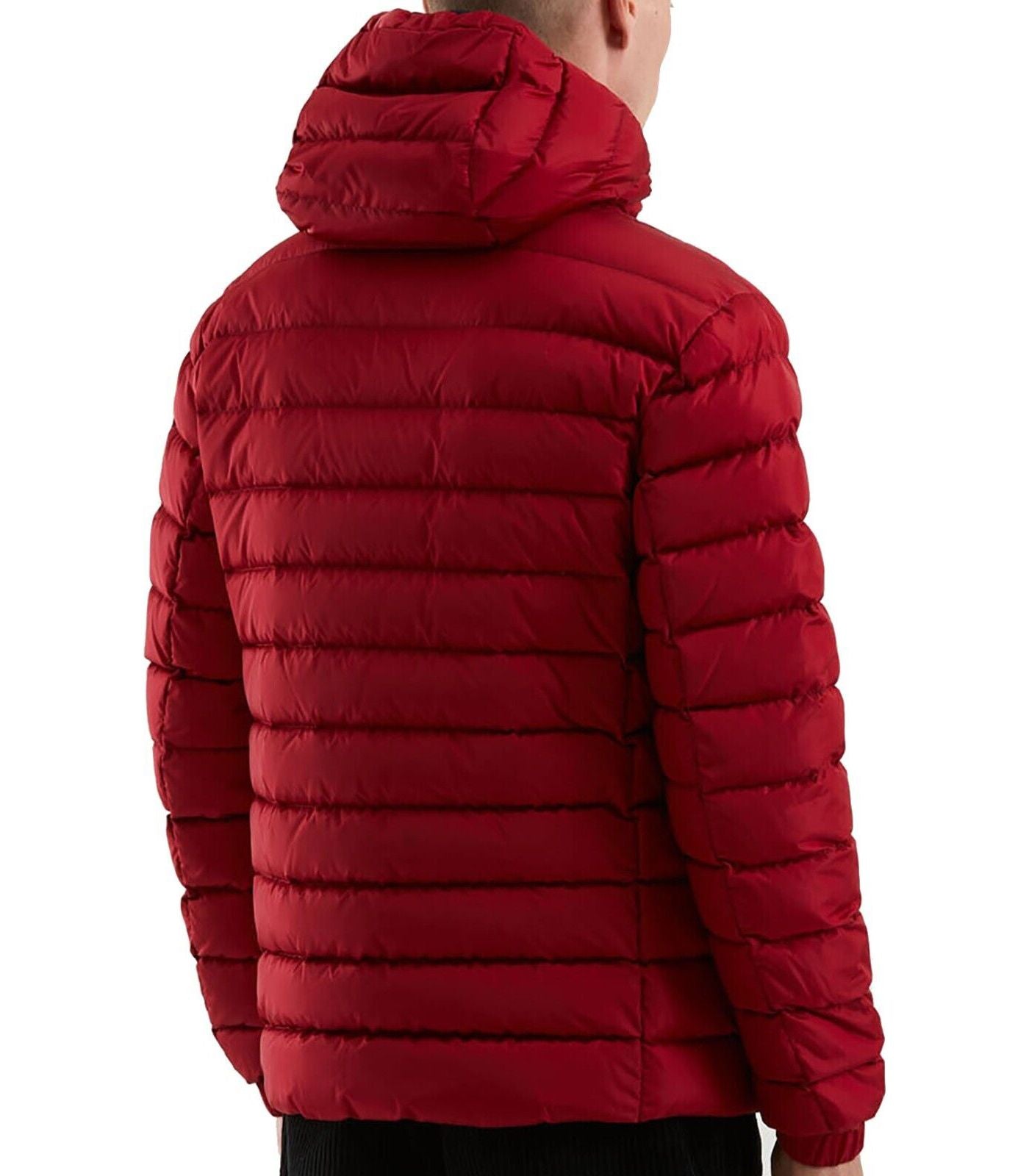 Red Nylon Men Jacket - ventzia