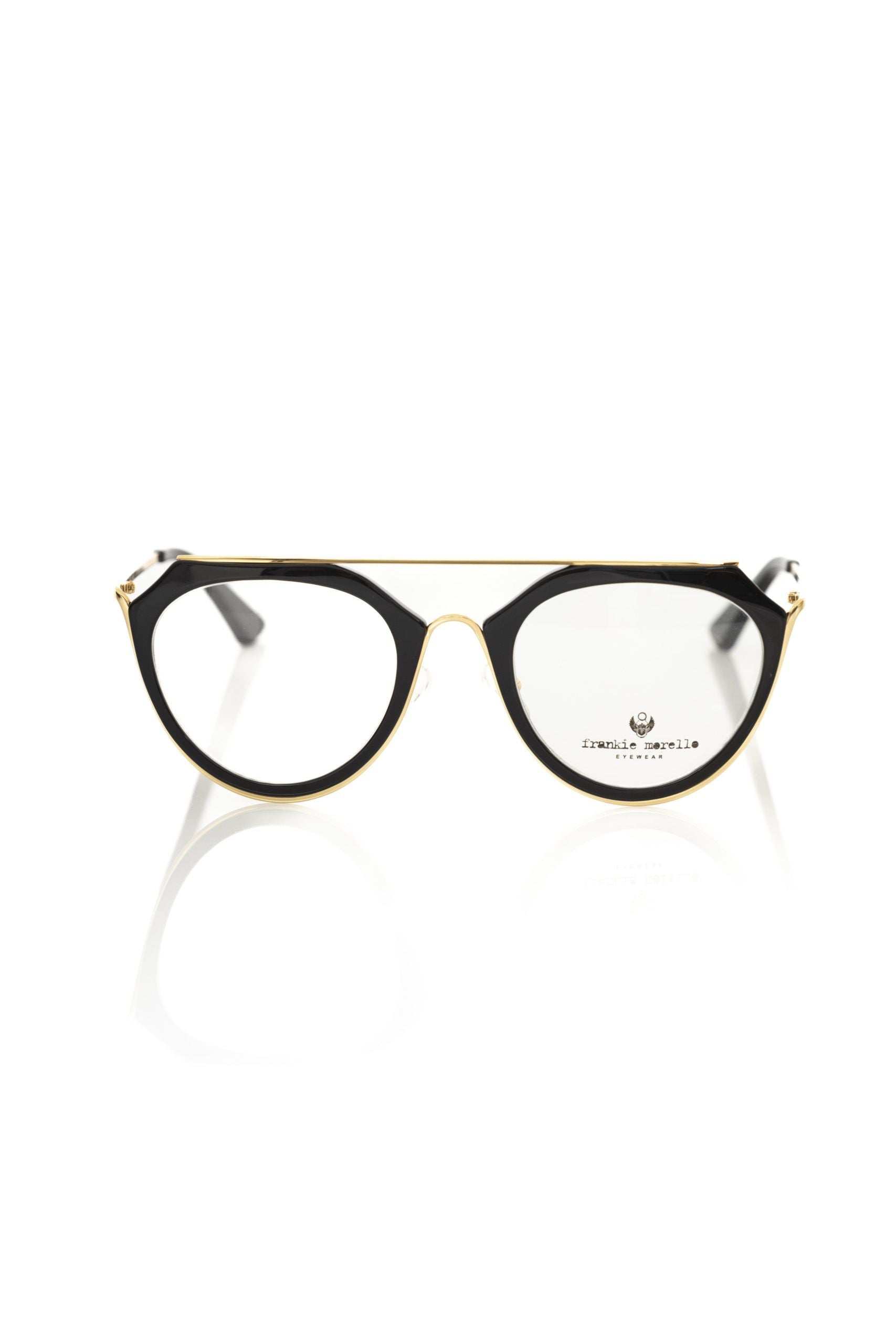 Aviator-Style Chic Eyeglasses with Gold Accents - ventzia
