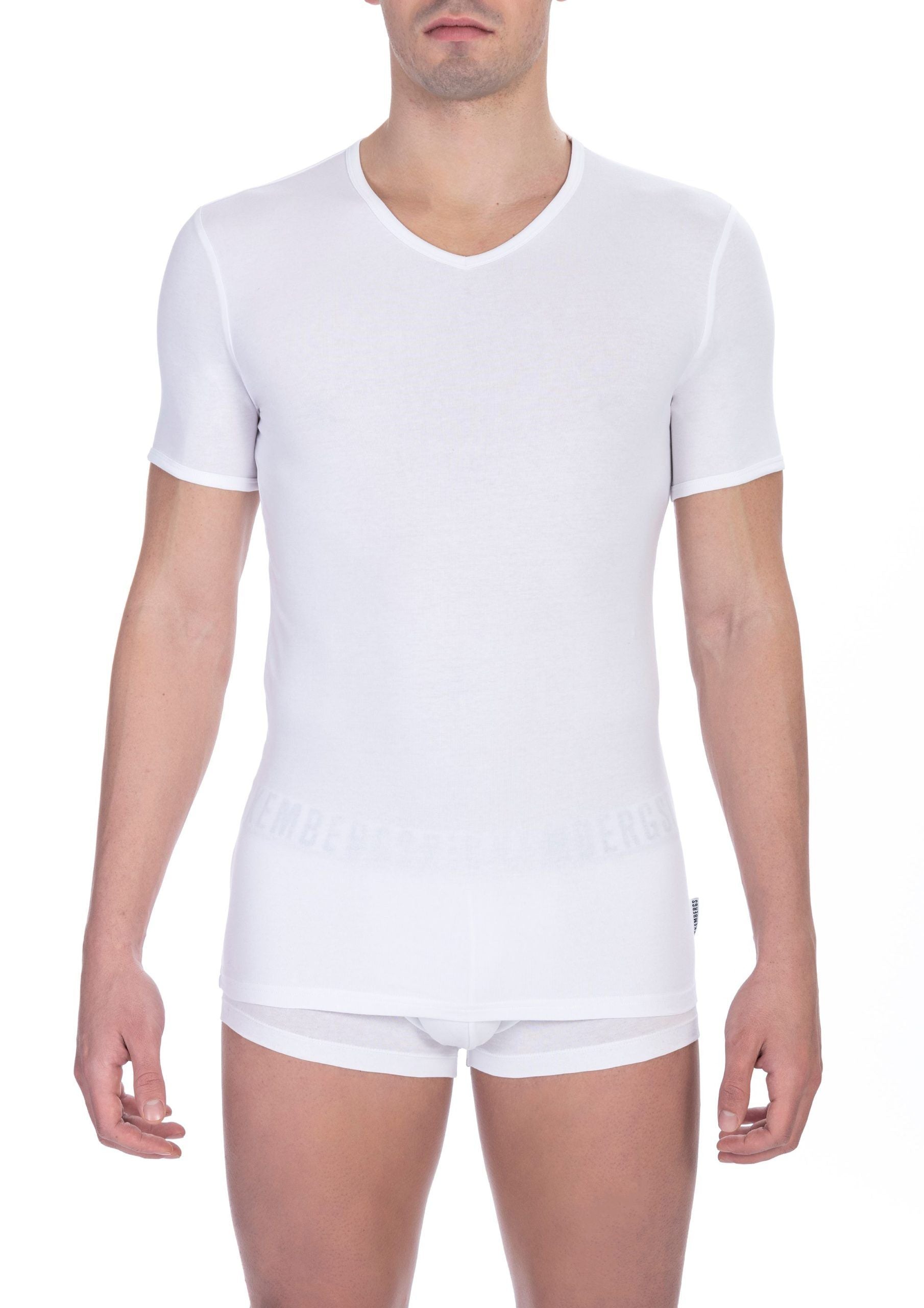 White Cotton Men T-Shirt - ventzia