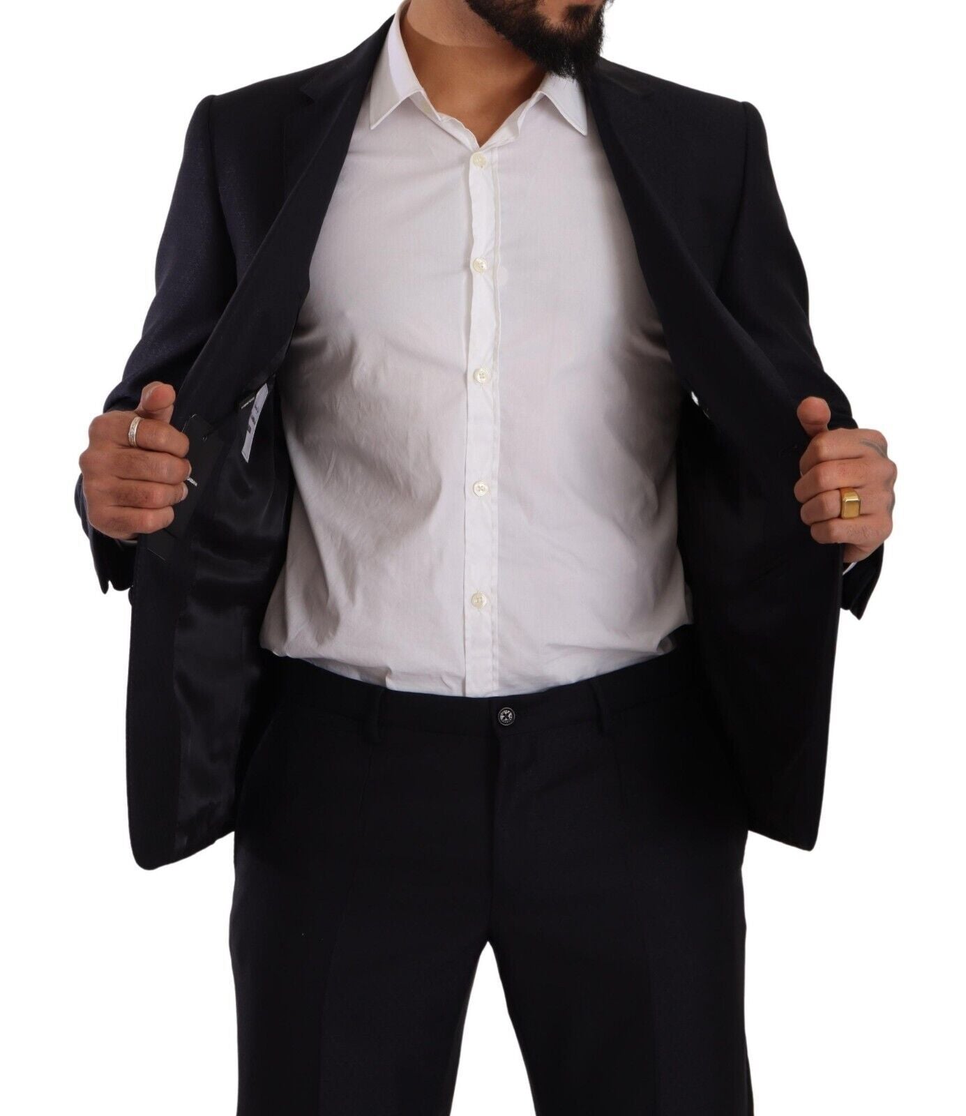 Blue MARTINI Slim fit 2 Piece Coat Suit - ventzia