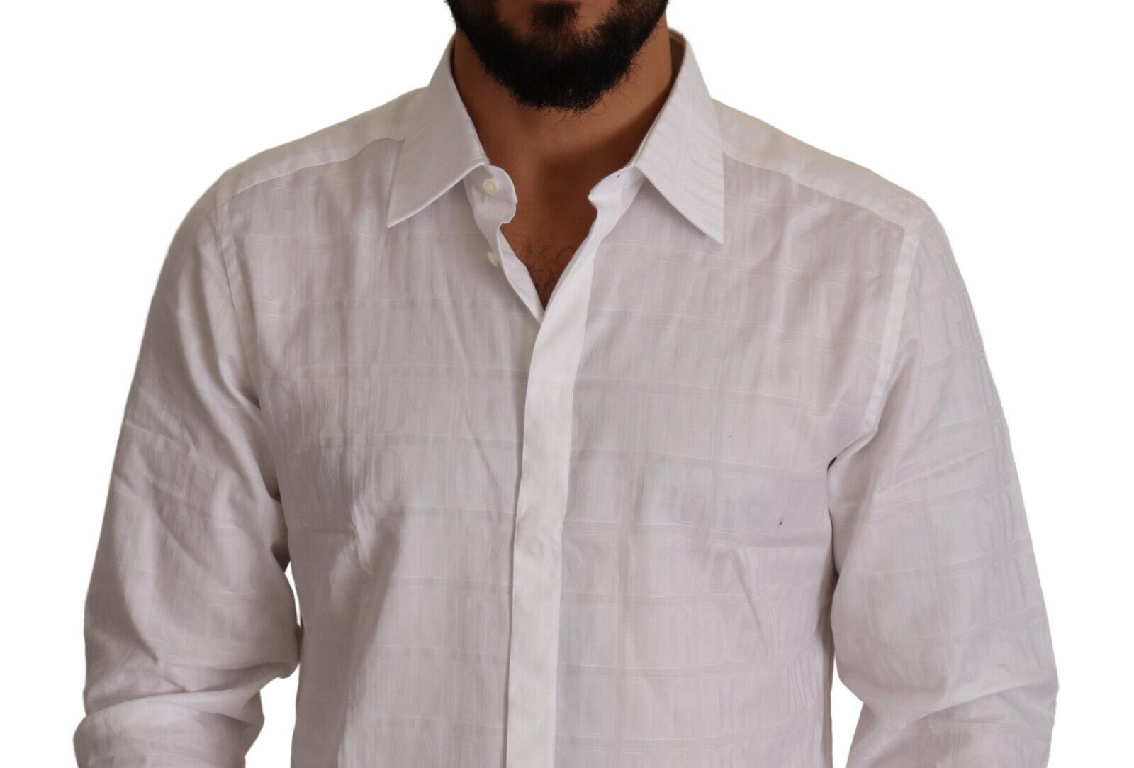 White GOLD Cotton Slim Fit Dress Formal Shirt - ventzia