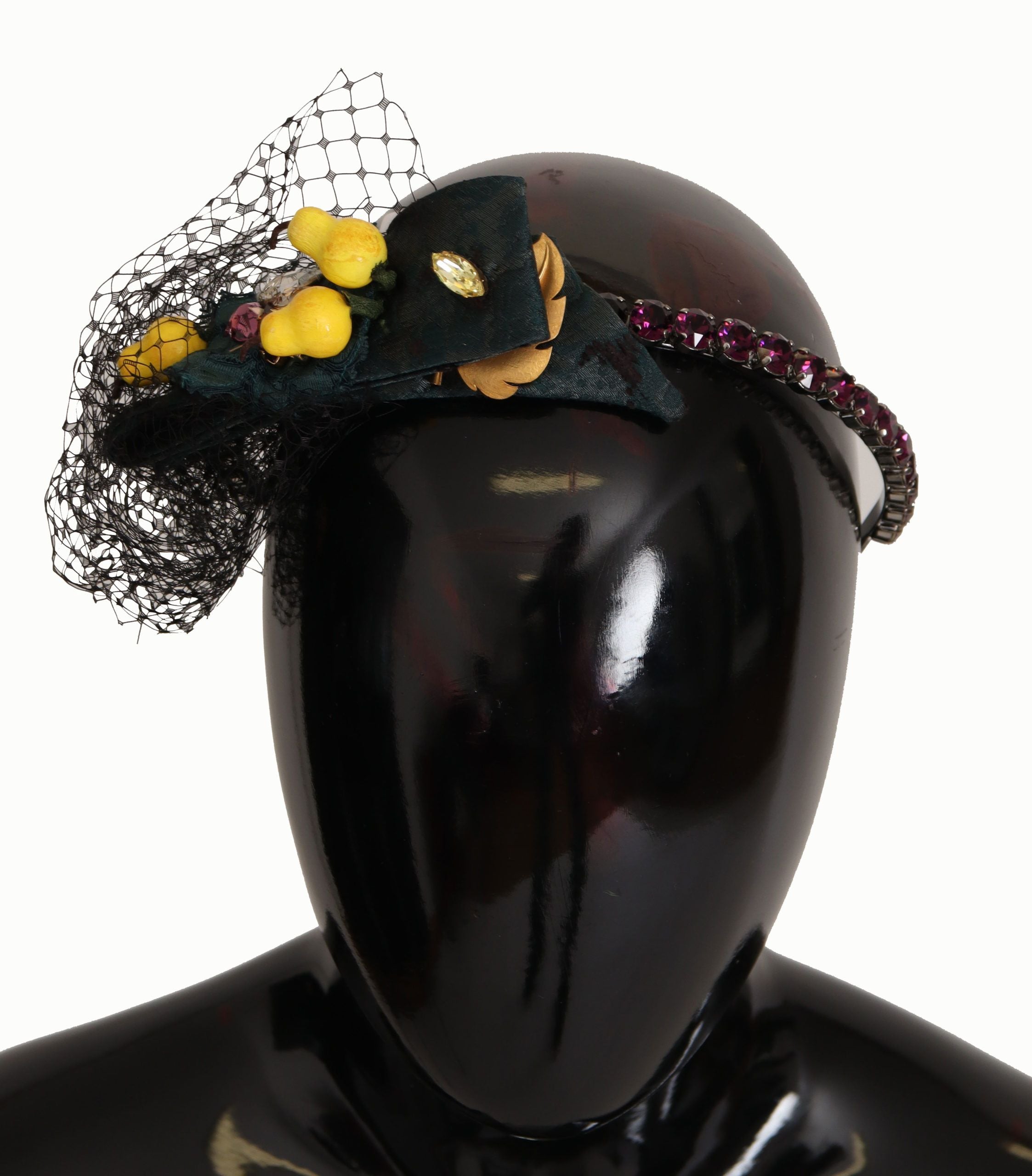 Purple Crystal Diadem Headband Lemons Sicily Tiara - ventzia