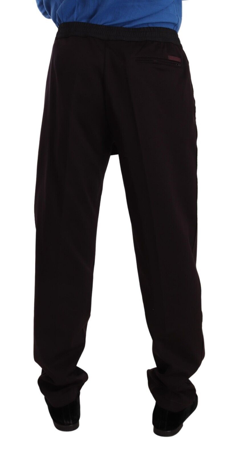 Bordeaux Cotton Mens Skinny Trouser Pants - ventzia