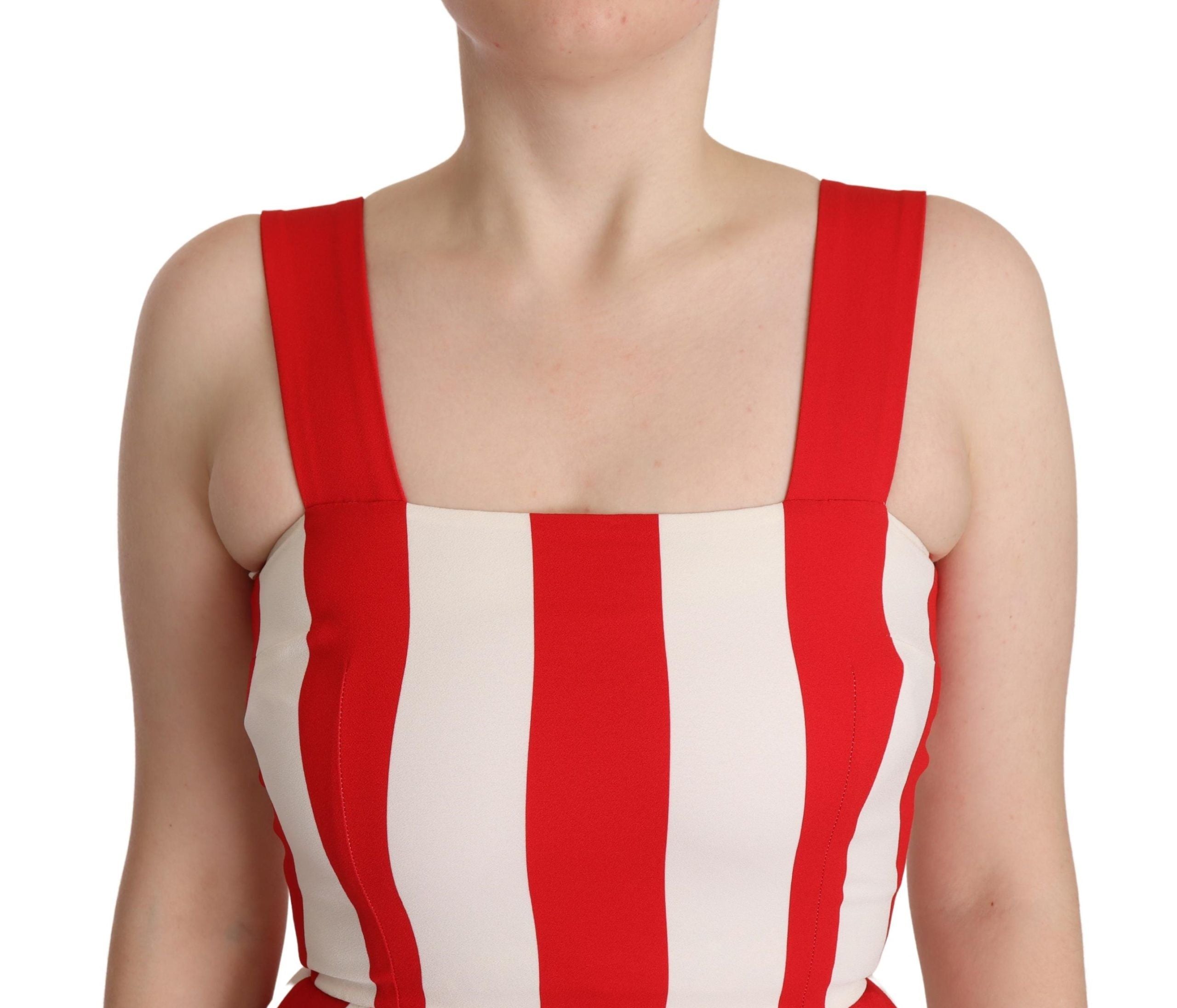 White Red Stretch Shift A-line Gown Dress - ventzia