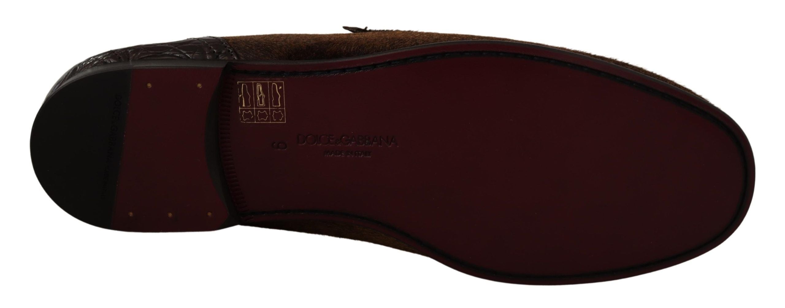 Shoes Dress Loafers Brown Leather Slip Shoes - ventzia