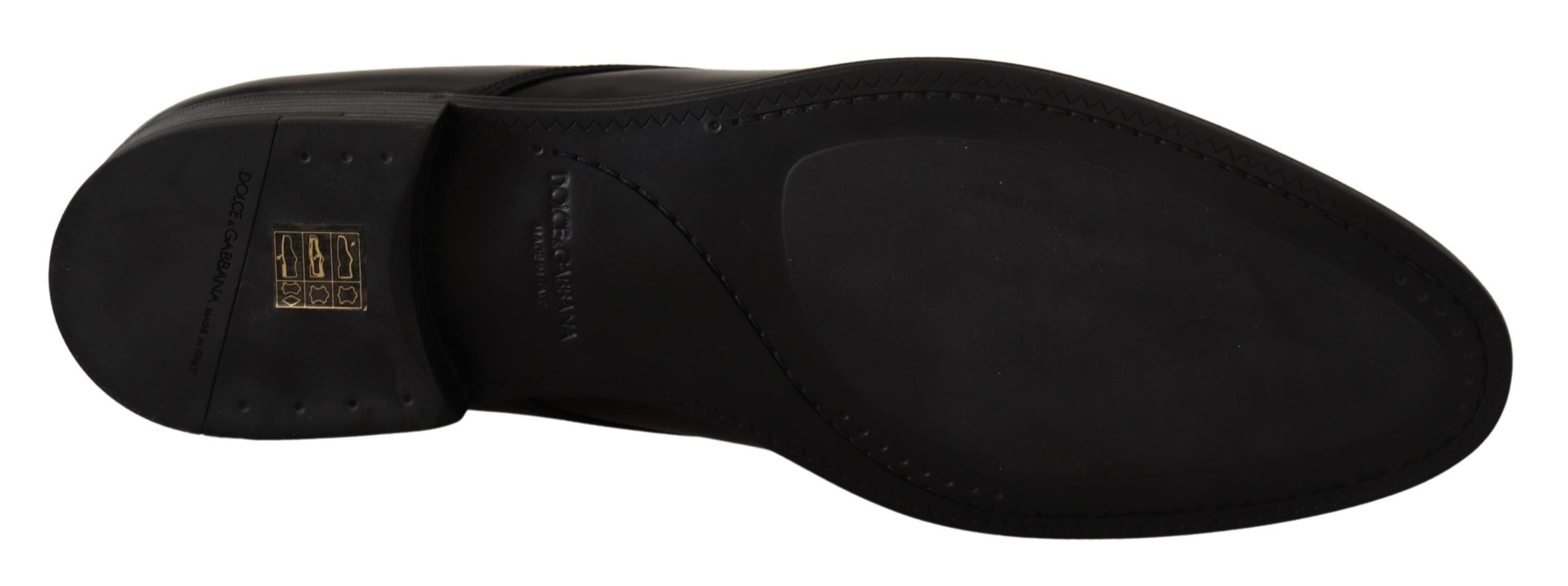 Black Leather Lace Up Formal Derby Shoes - ventzia