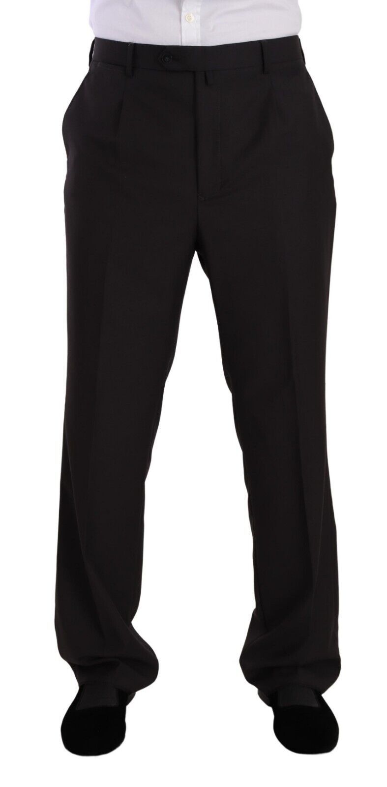 Gray Polyester Single Breasted Formal Suit - ventzia