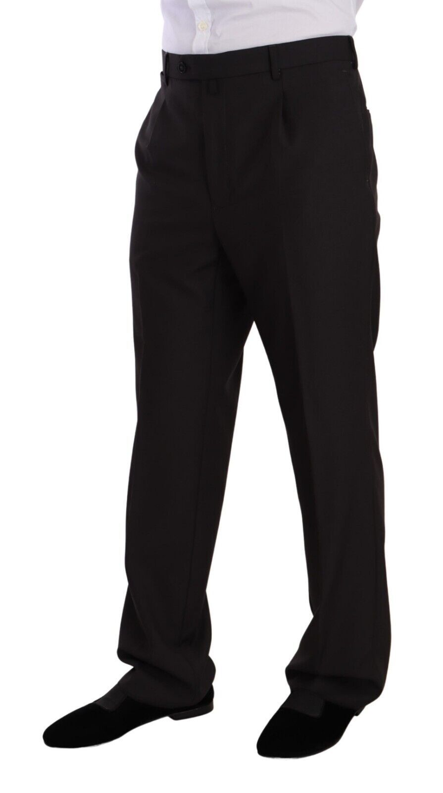 Gray Polyester Single Breasted Formal Suit - ventzia