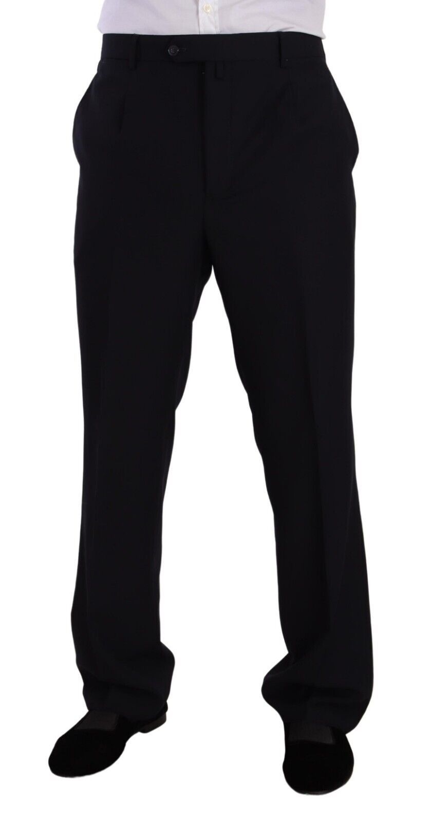 Blue Polyester Single Breasted Formal Suit - ventzia