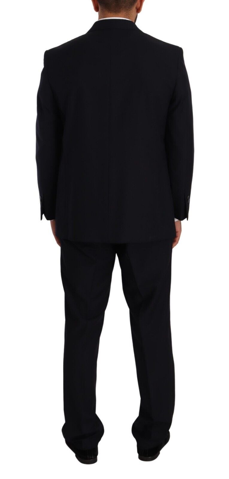 Blue Polyester Single Breasted Formal Suit - ventzia