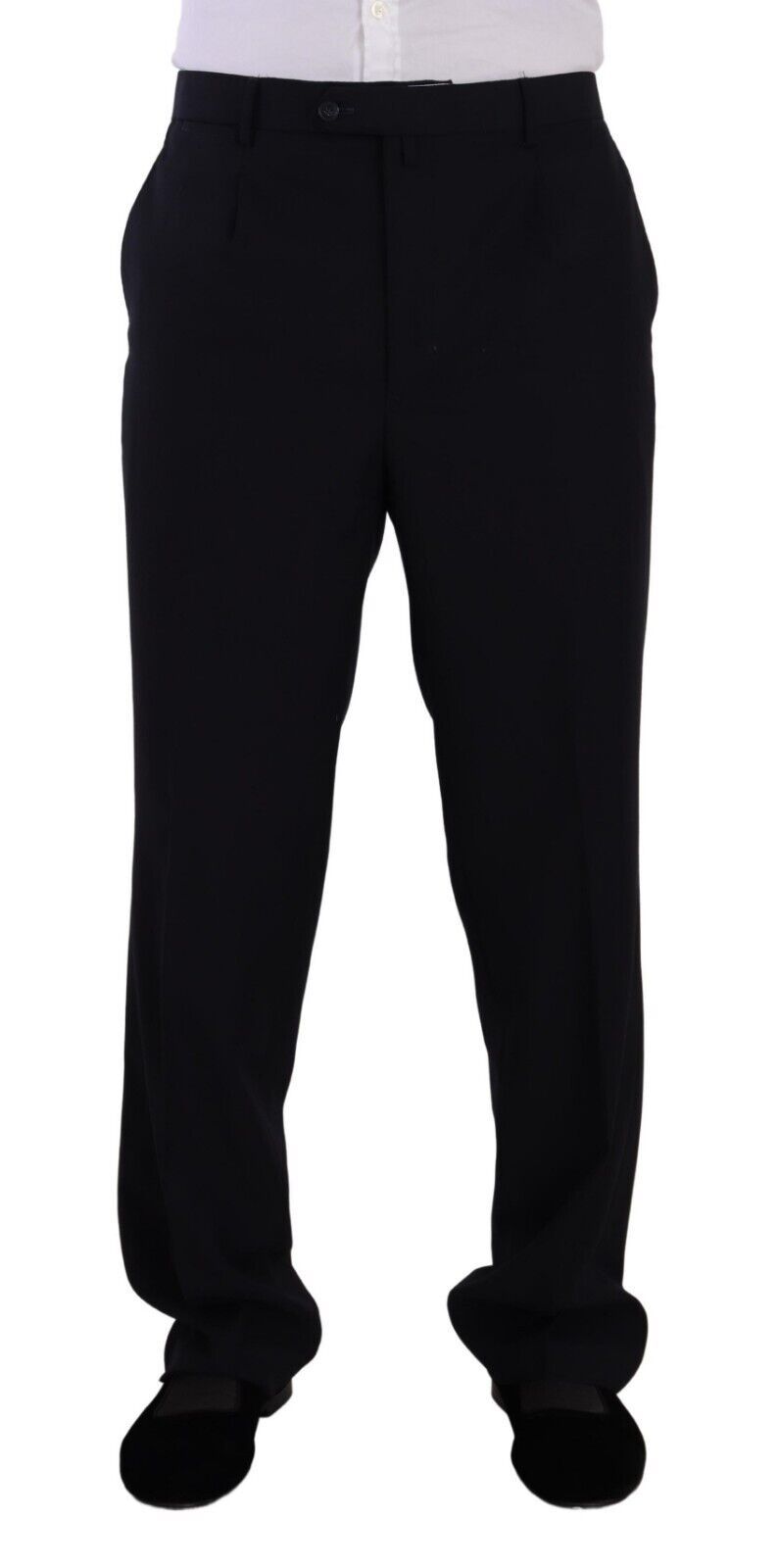 Blue Polyester Single Breasted Formal Suit - ventzia