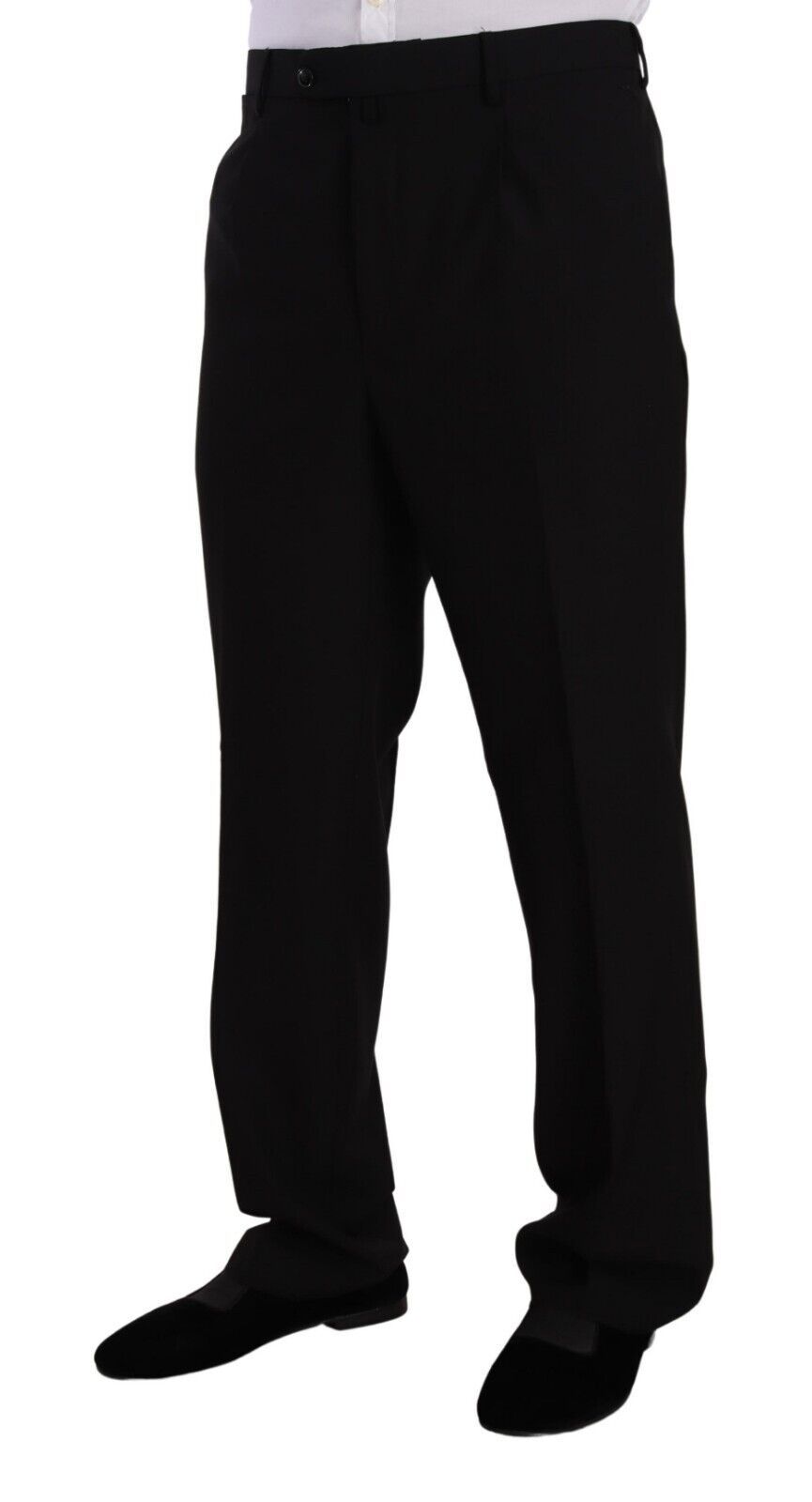 Black Polyester Single Breasted Formal Suit - ventzia