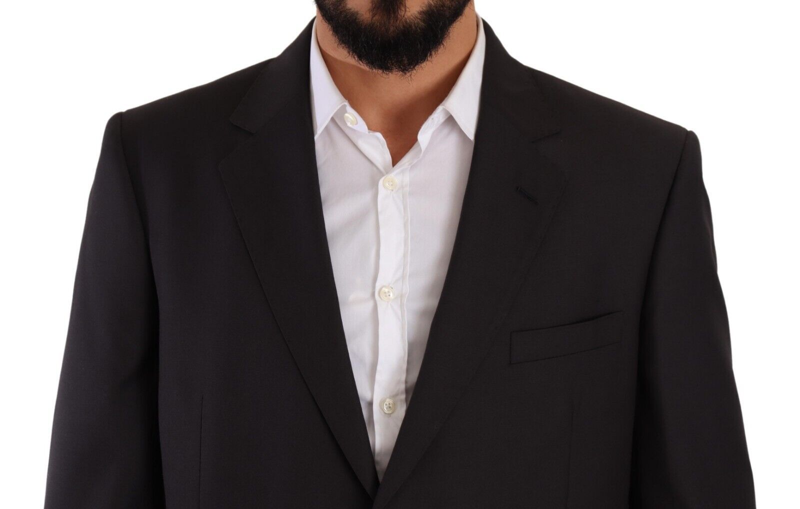 Gray Polyester Single Breasted Formal Suit - ventzia