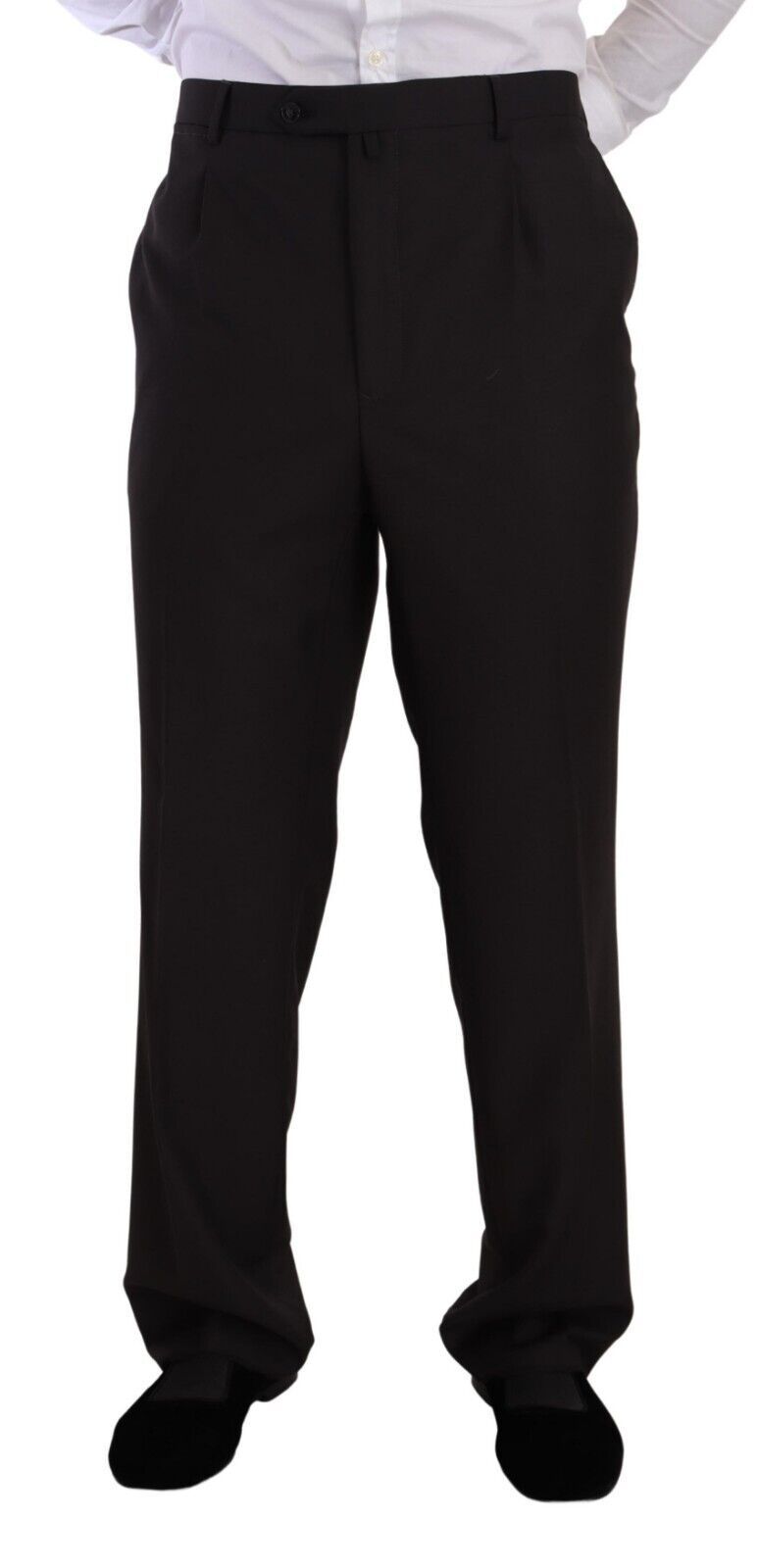 Gray Polyester Single Breasted Formal Suit - ventzia