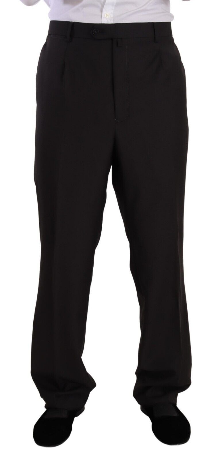 Gray Polyester Single Breasted Formal Suit - ventzia