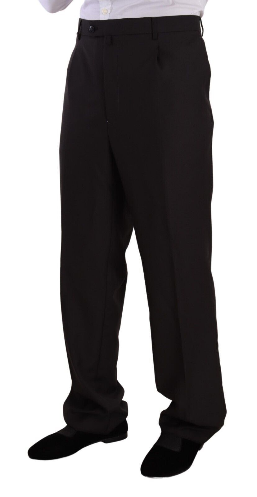 Gray Polyester Single Breasted Formal Suit - ventzia