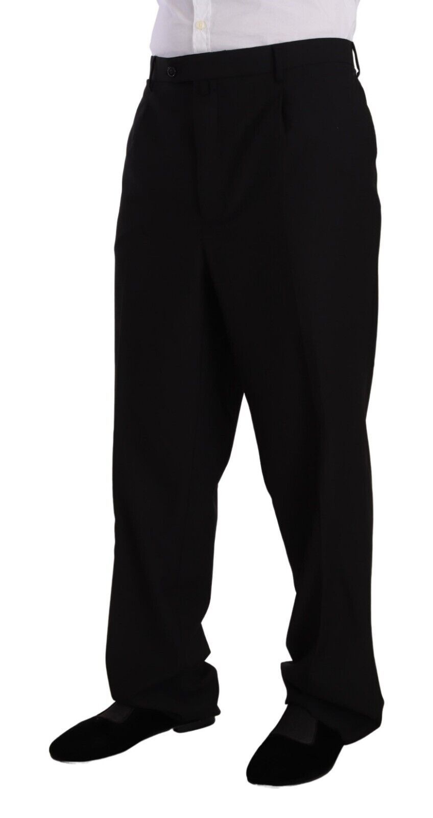 Black Polyester Single Breasted Formal Suit - ventzia