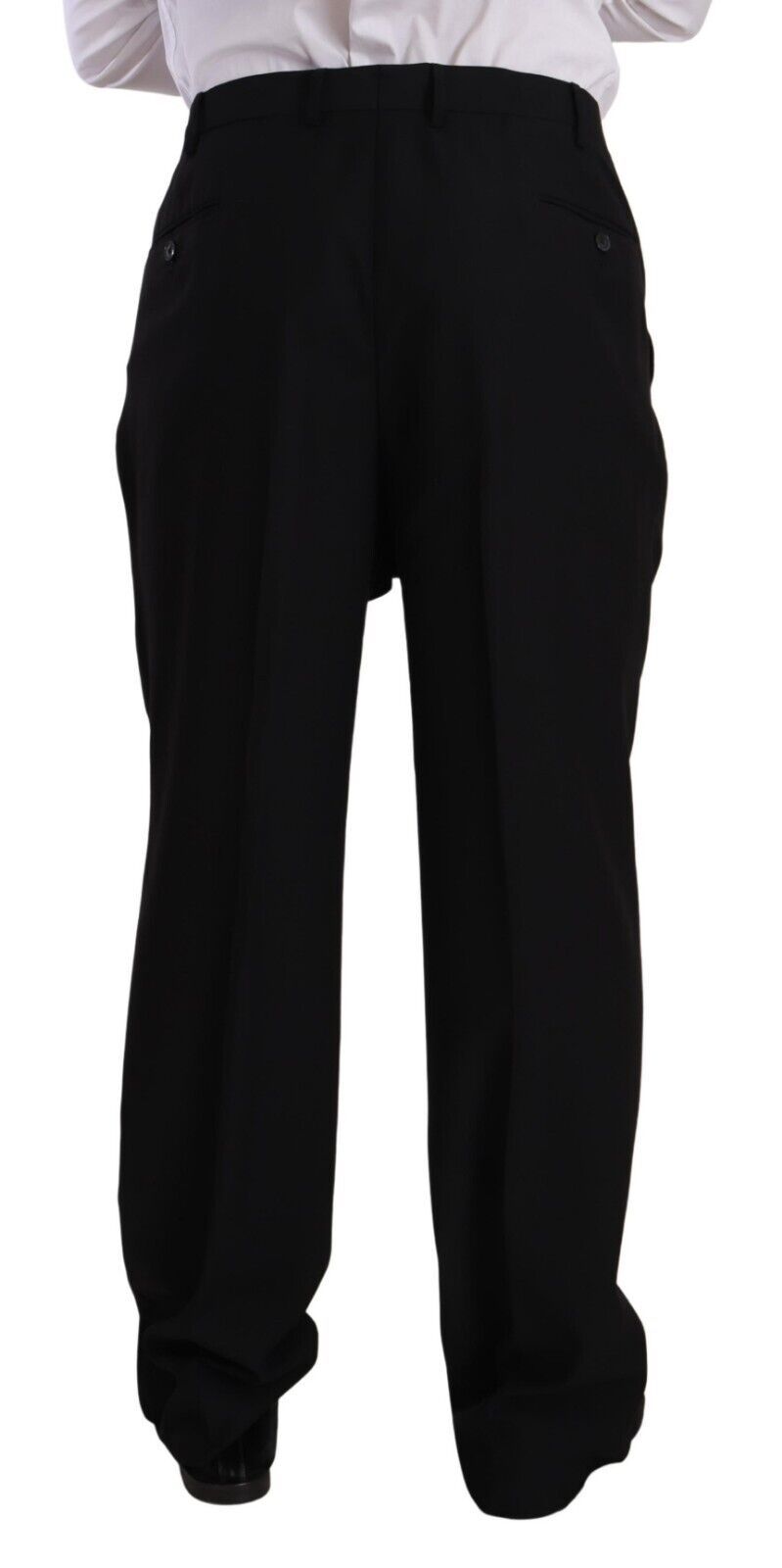 Black Polyester Single Breasted Formal Suit - ventzia