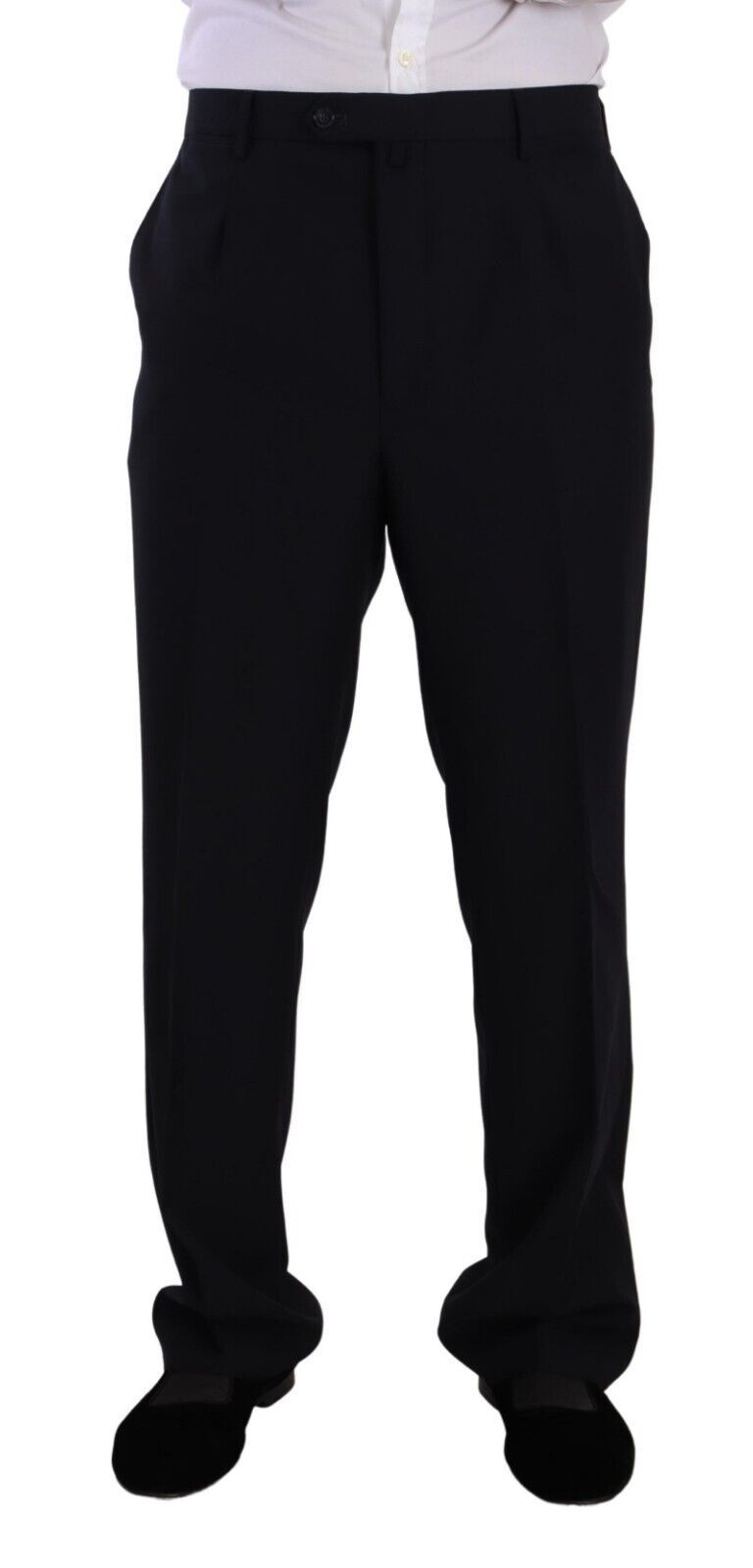 Blue Polyester Single Breasted Formal Suit - ventzia