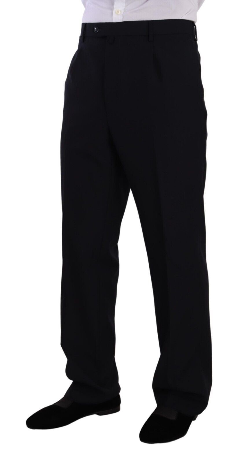 Blue Polyester Single Breasted Formal Suit - ventzia