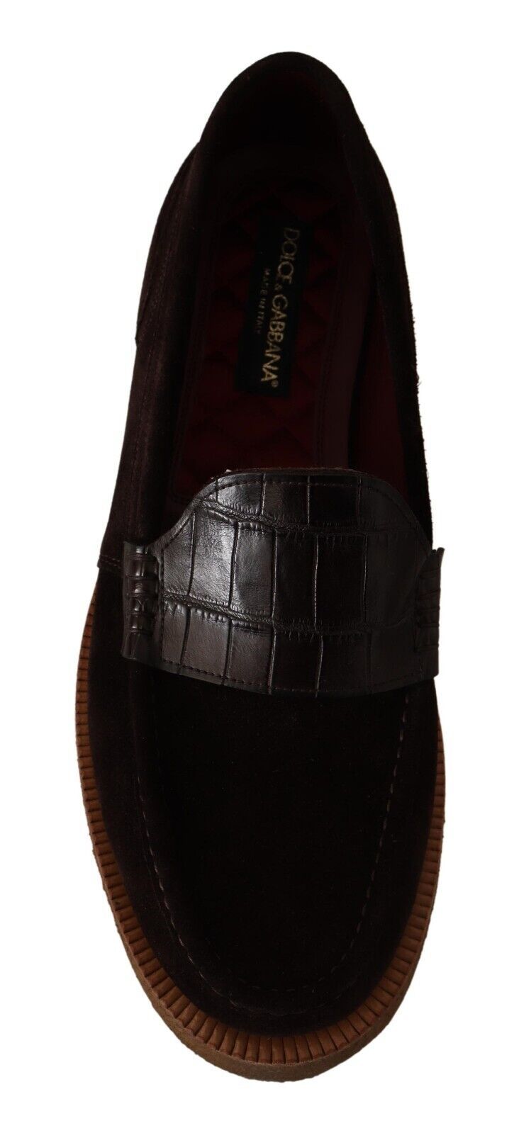 Brown Suede Leather Slip On Flats Moccasin Shoes - ventzia