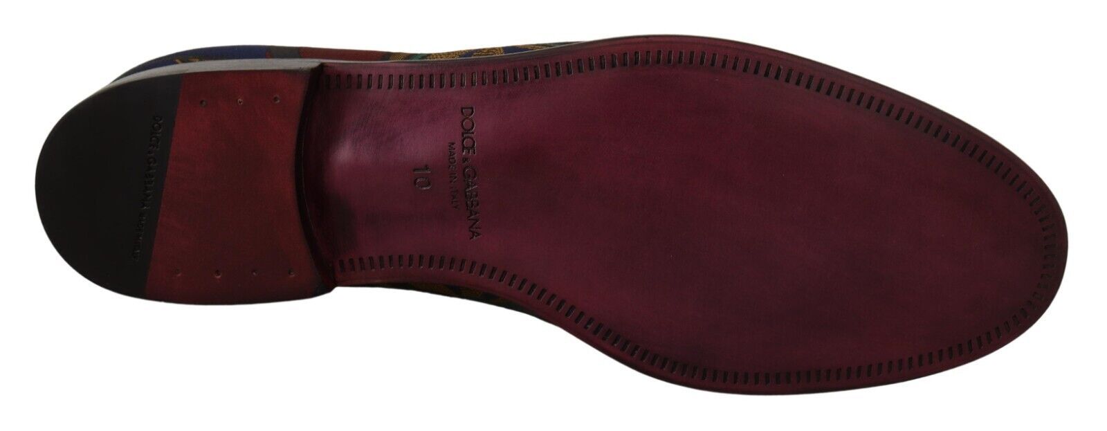 Multicolor Jacquard Crown Slippers Loafers Shoes - ventzia