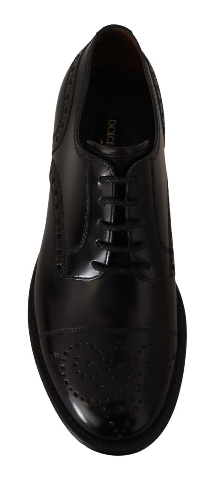 Black Leather Wingtip Mens Formal Derby Shoes - ventzia