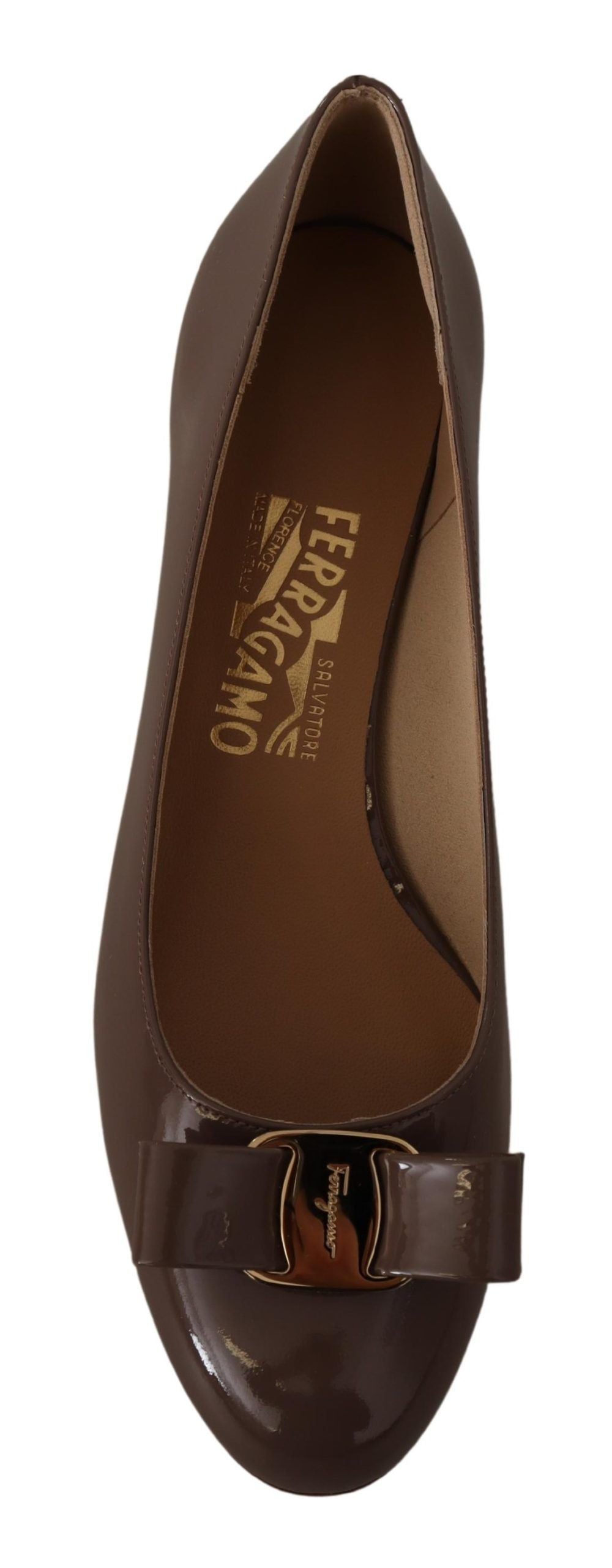Elegant Caraway Brown Pumps with Vara Bow - ventzia