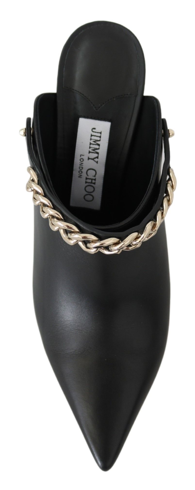 Elegant Black Gold Leather Pumps - ventzia