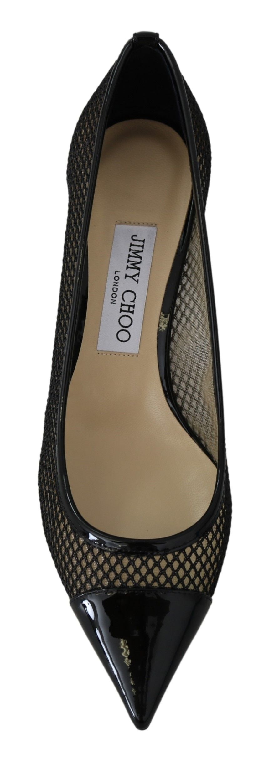 Chic Patent Mesh Pointed Pumps - ventzia