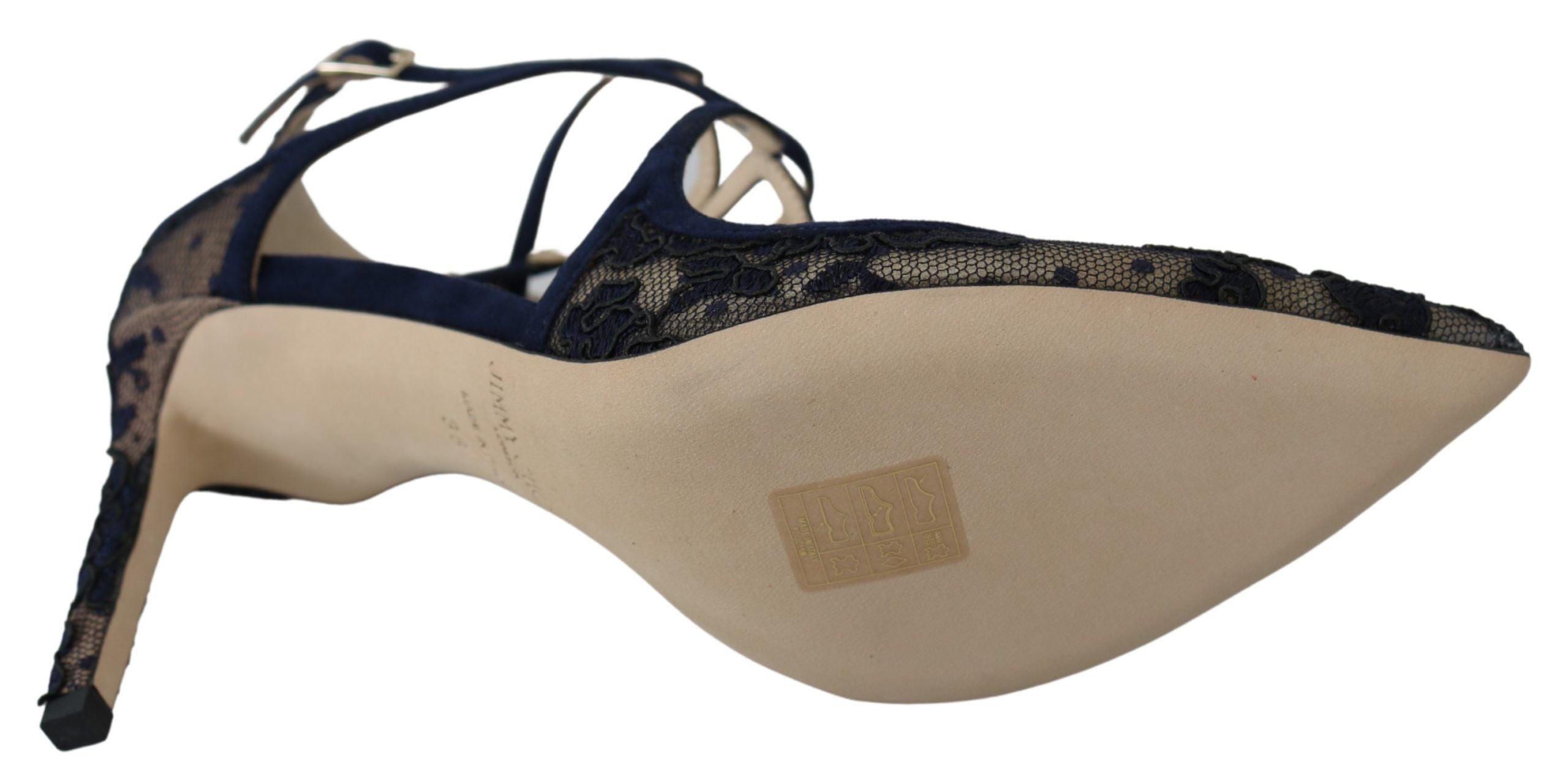 Navy Lancer Leather Pumps Elegance Unleashed - ventzia