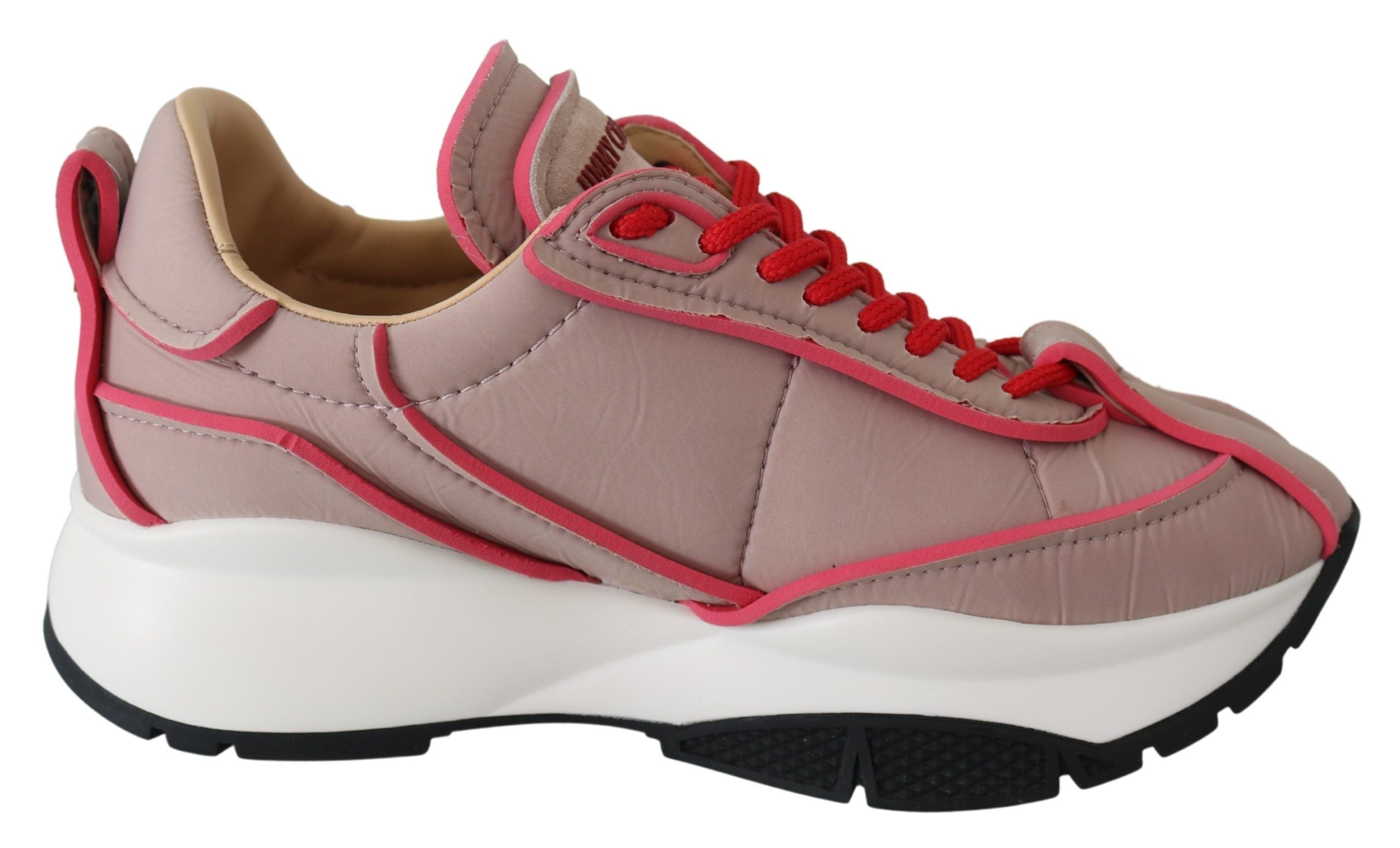 Ballet Pink Chic Padded Sneakers - ventzia