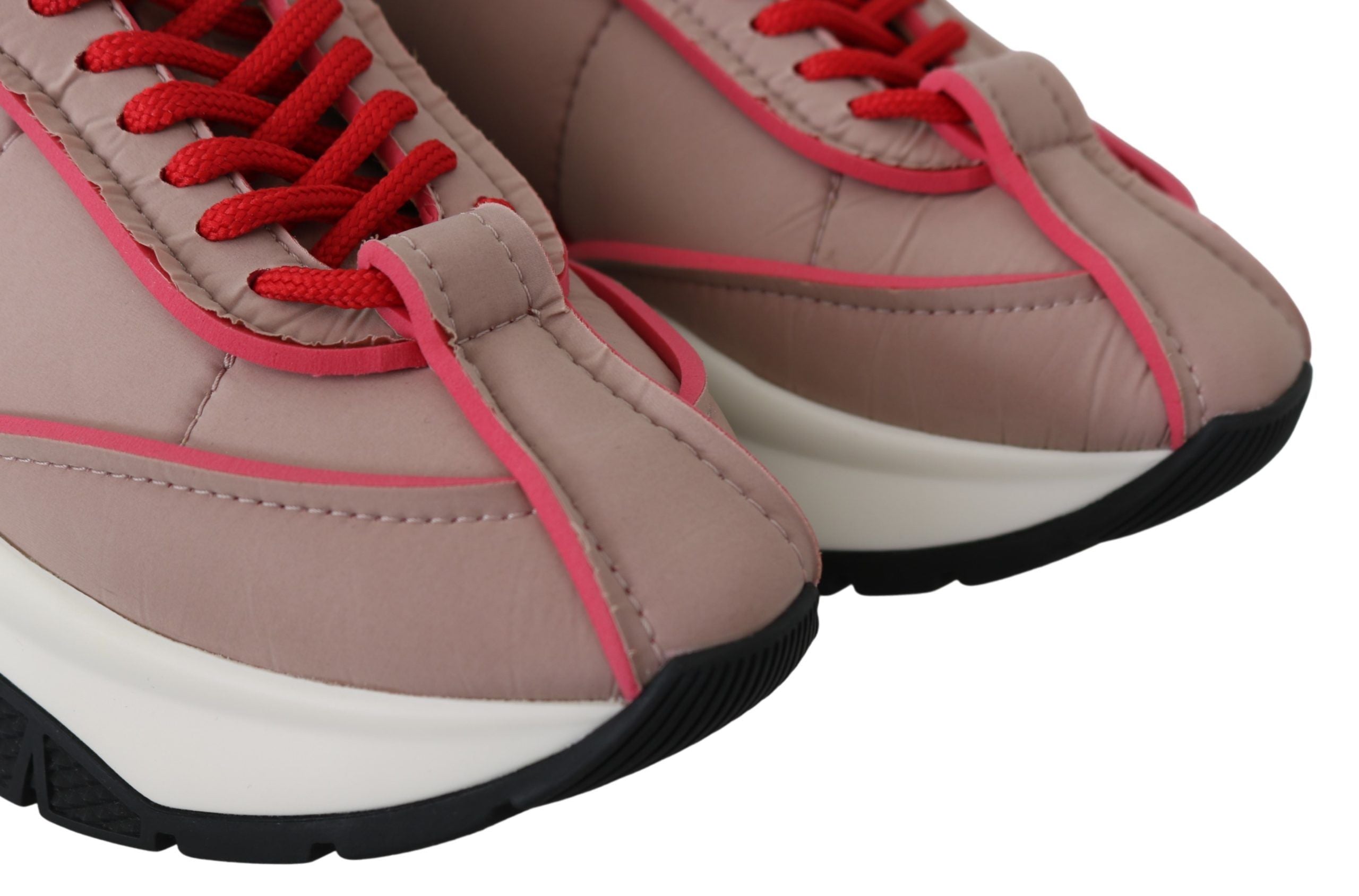 Ballet Pink Chic Padded Sneakers - ventzia