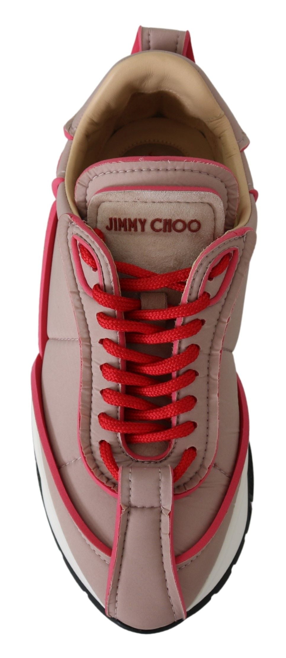 Ballet Pink Chic Padded Sneakers - ventzia