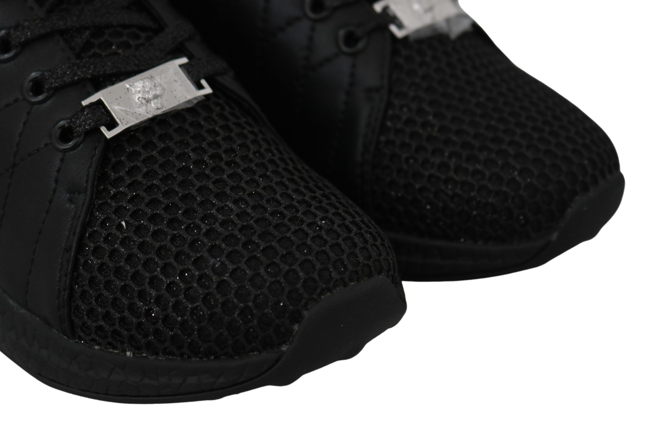Exquisite Black Runner Gisella Sports Sneakers - ventzia