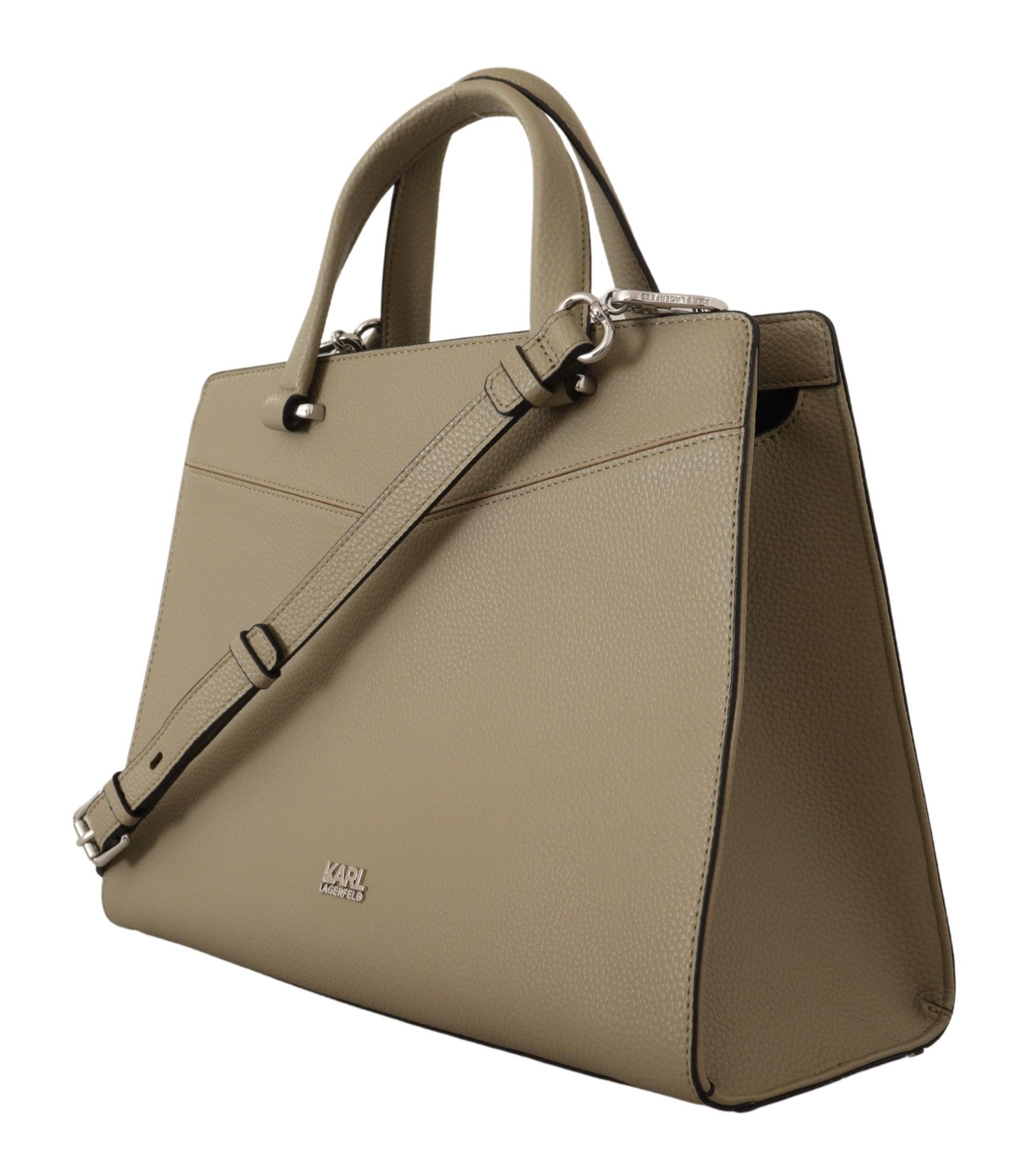 Enchanting Sage Green Leather Tote - ventzia
