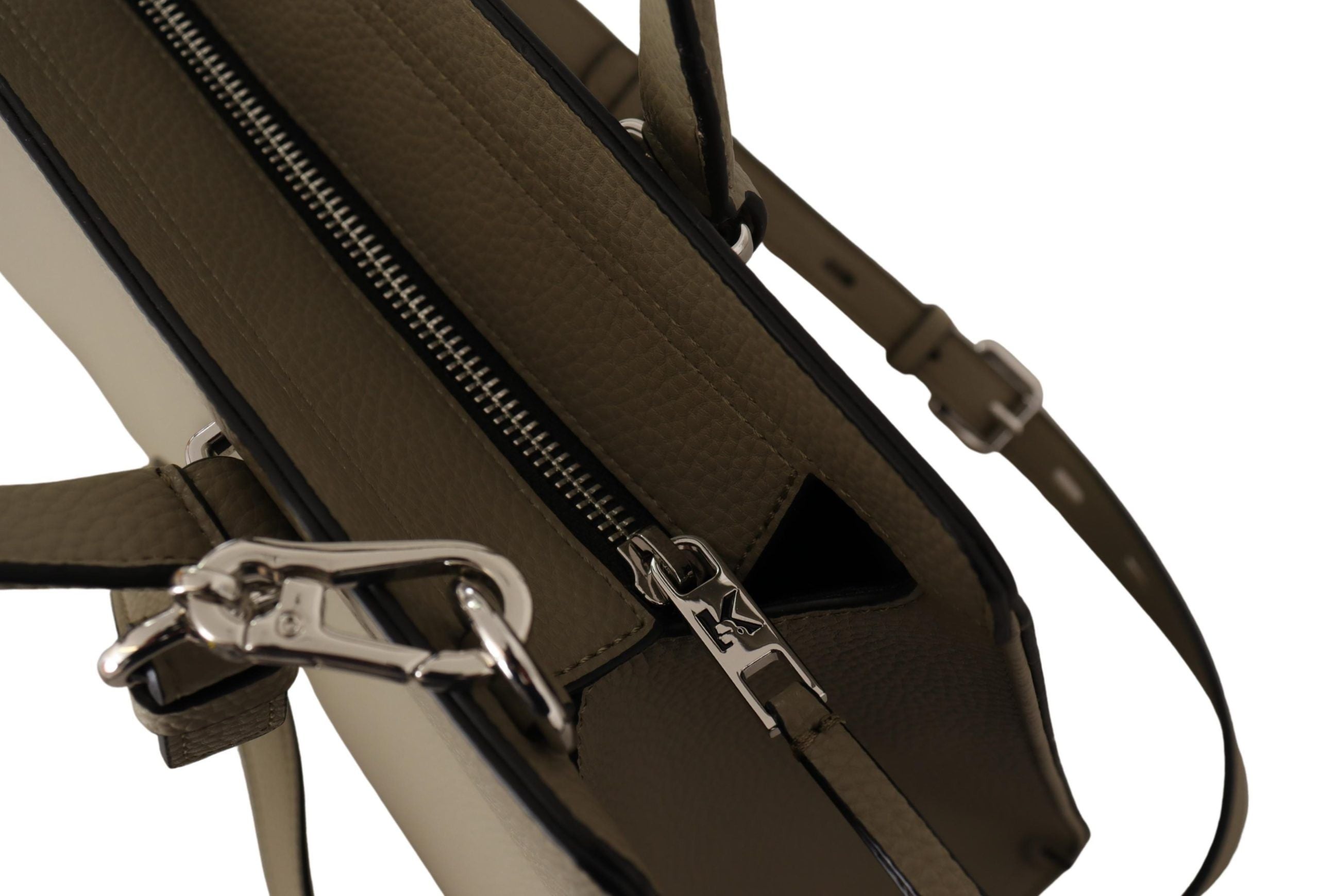Enchanting Sage Green Leather Tote - ventzia