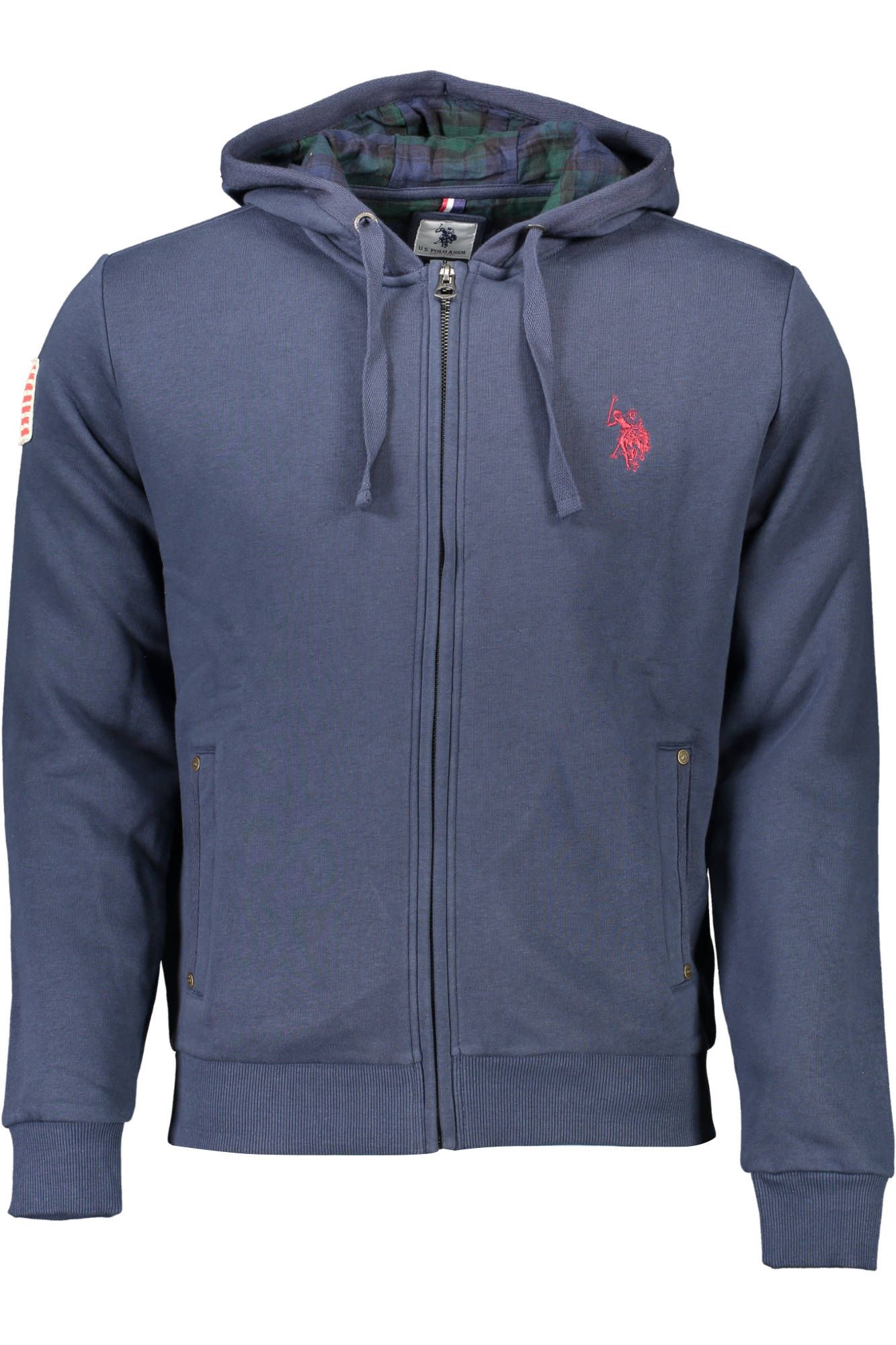Blue Cotton Men Sweatshirt - ventzia