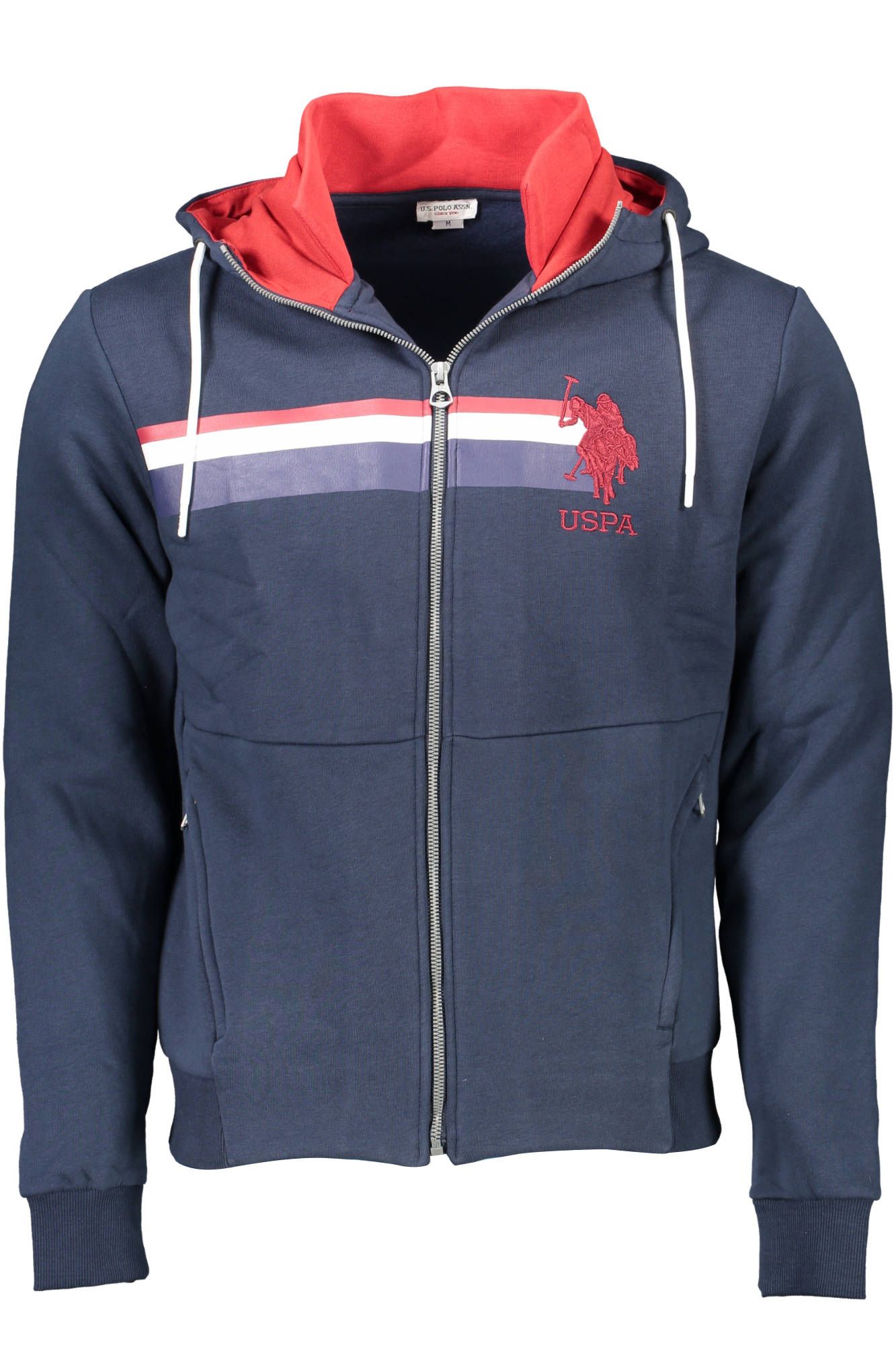 Blue Cotton Men's Hoodie - ventzia