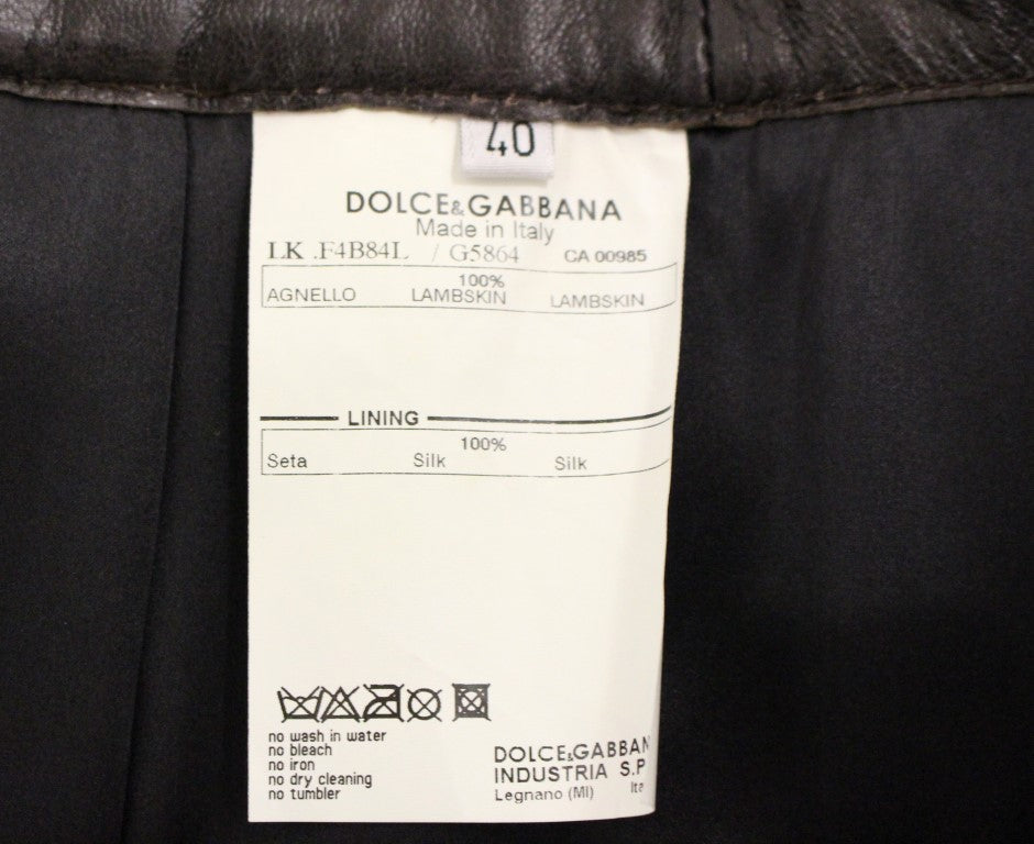 Elegant Leather Patchwork Skirt - ventzia