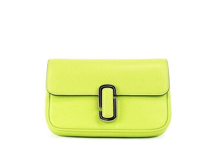 The J Marc Green Glow Smooth Leather Shoulder Crossbody Handbag - ventzia
