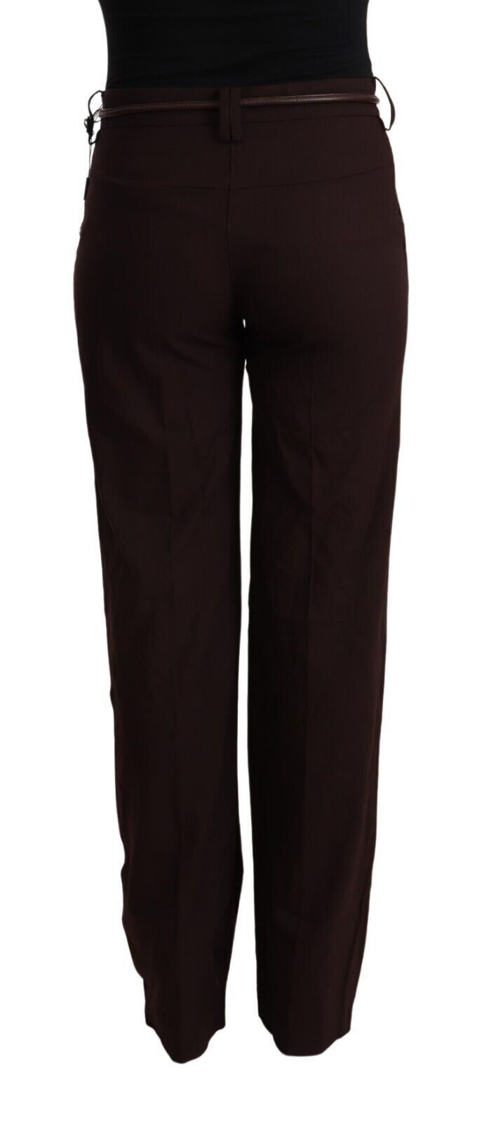 Black High Waist Straight Formal Pants - ventzia