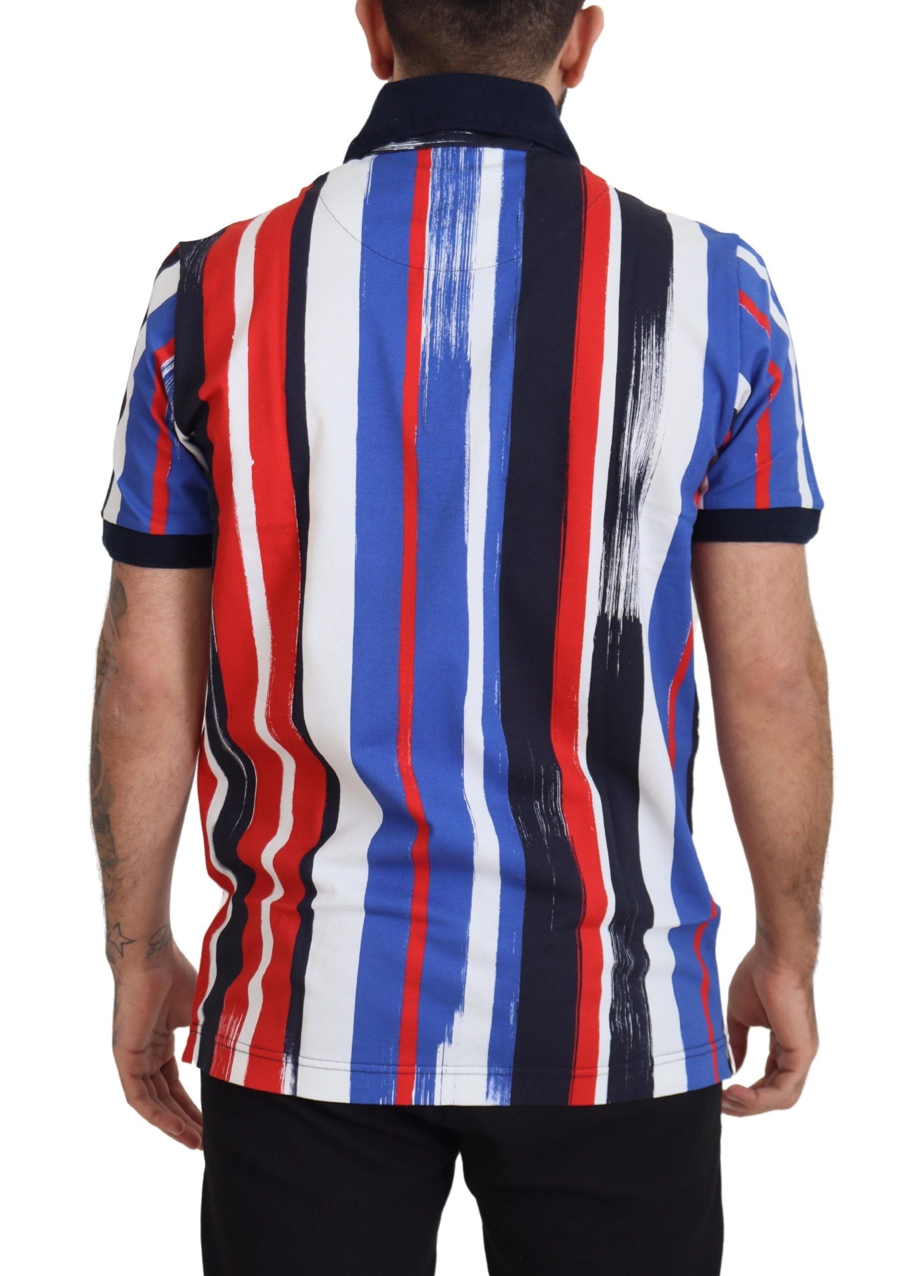 Multicolor Cotton Polo Top T-shirt - ventzia