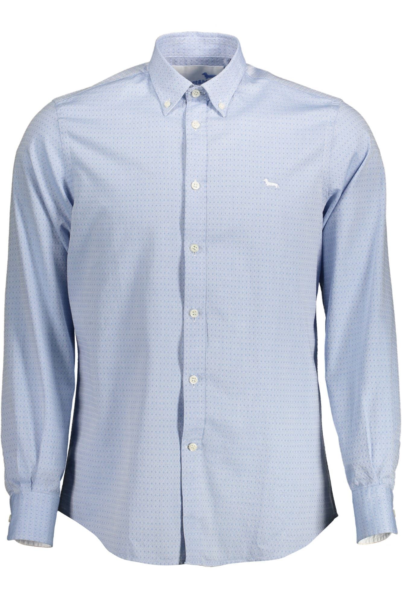 Light Blue Cotton Regular Fit Shirt - ventzia