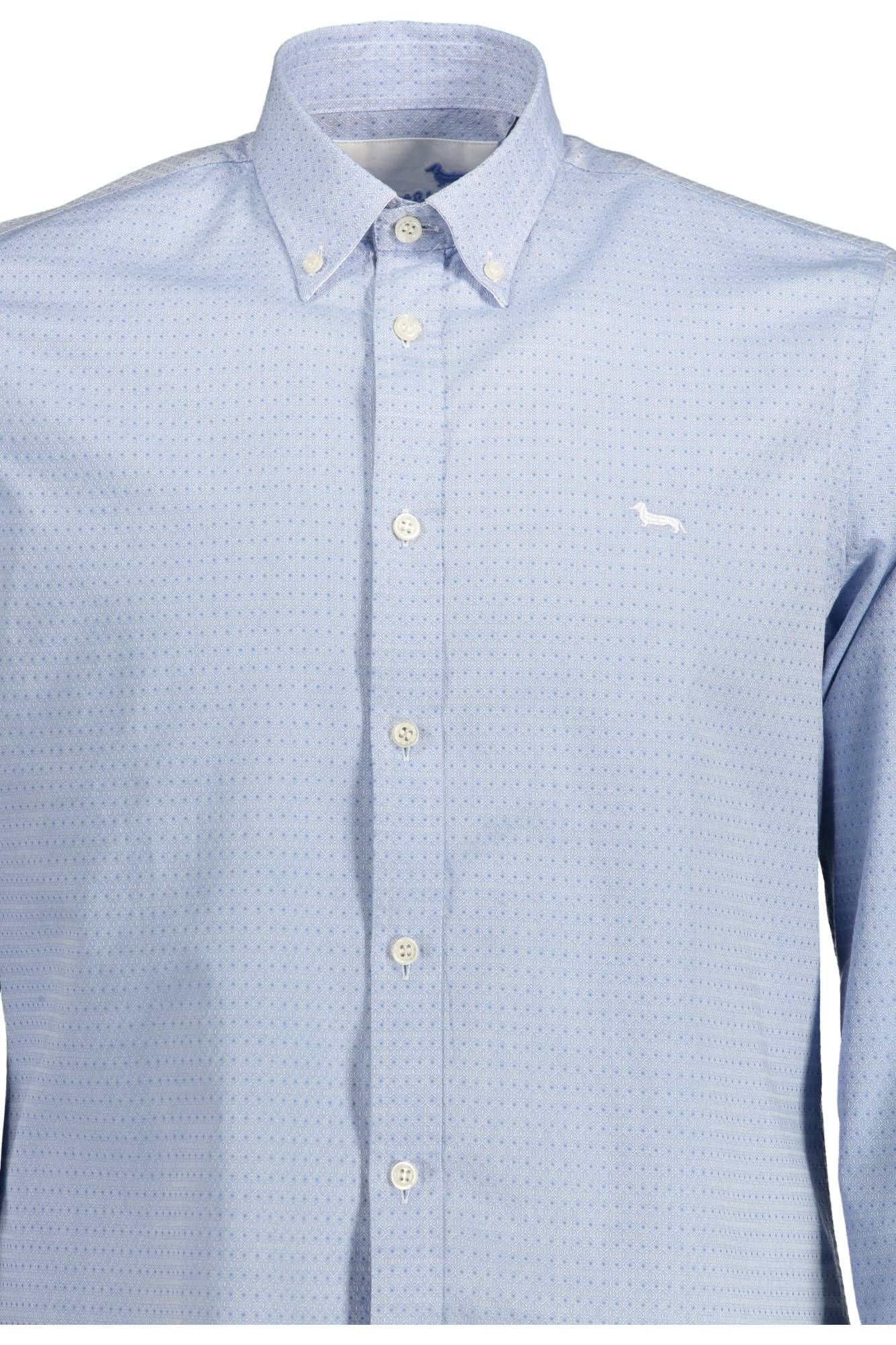 Light Blue Cotton Regular Fit Shirt - ventzia