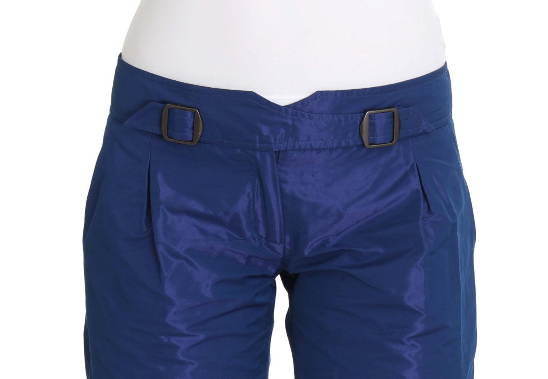 Chic Blue Mid Waist Shorts - ventzia