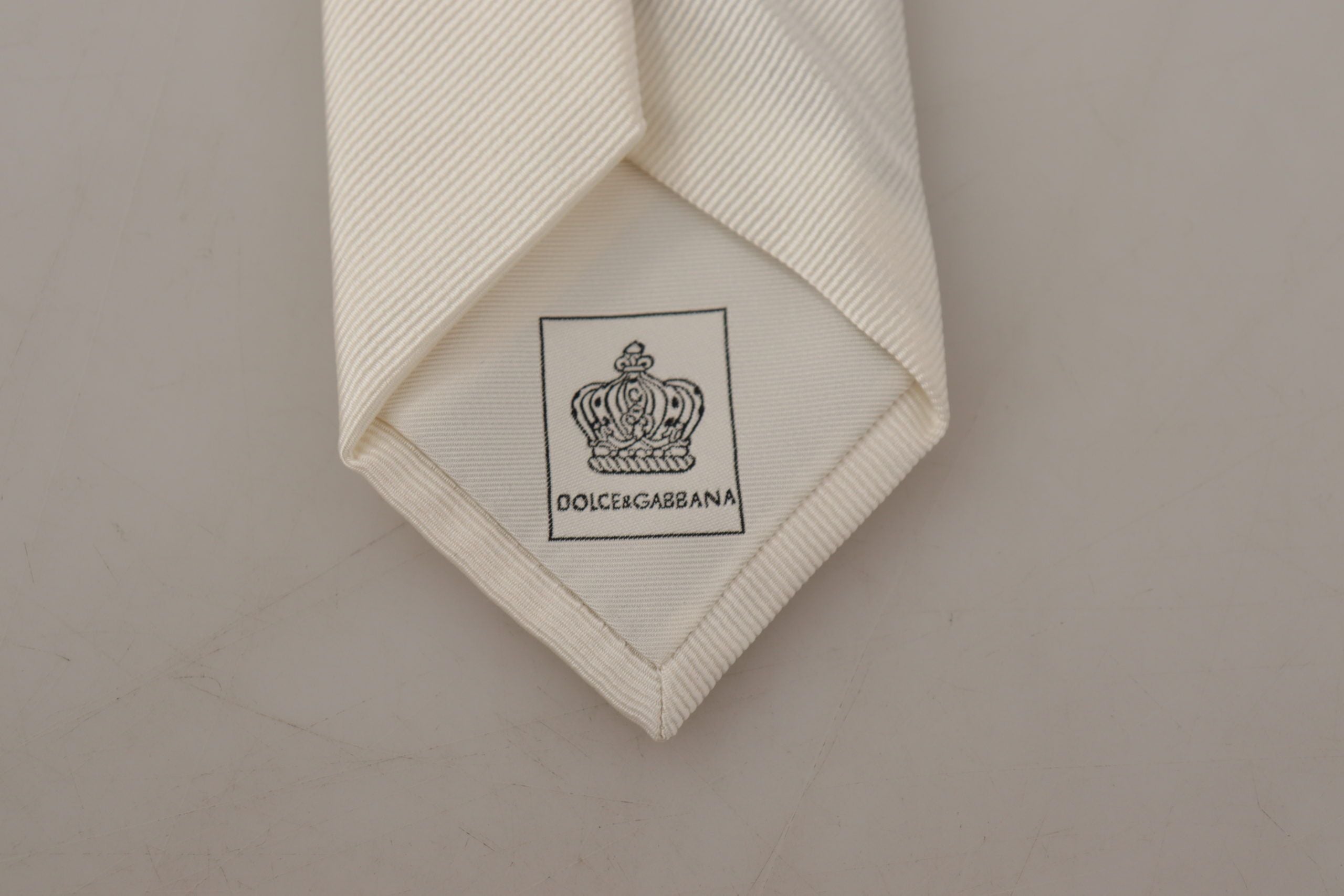 Off-White 100% Silk Slim Adjustable Accessory Necktie